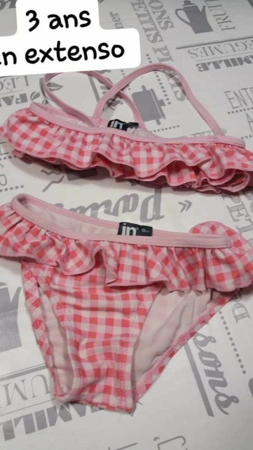 Maillot de bain 2 pièces fille 3 ans In extenso