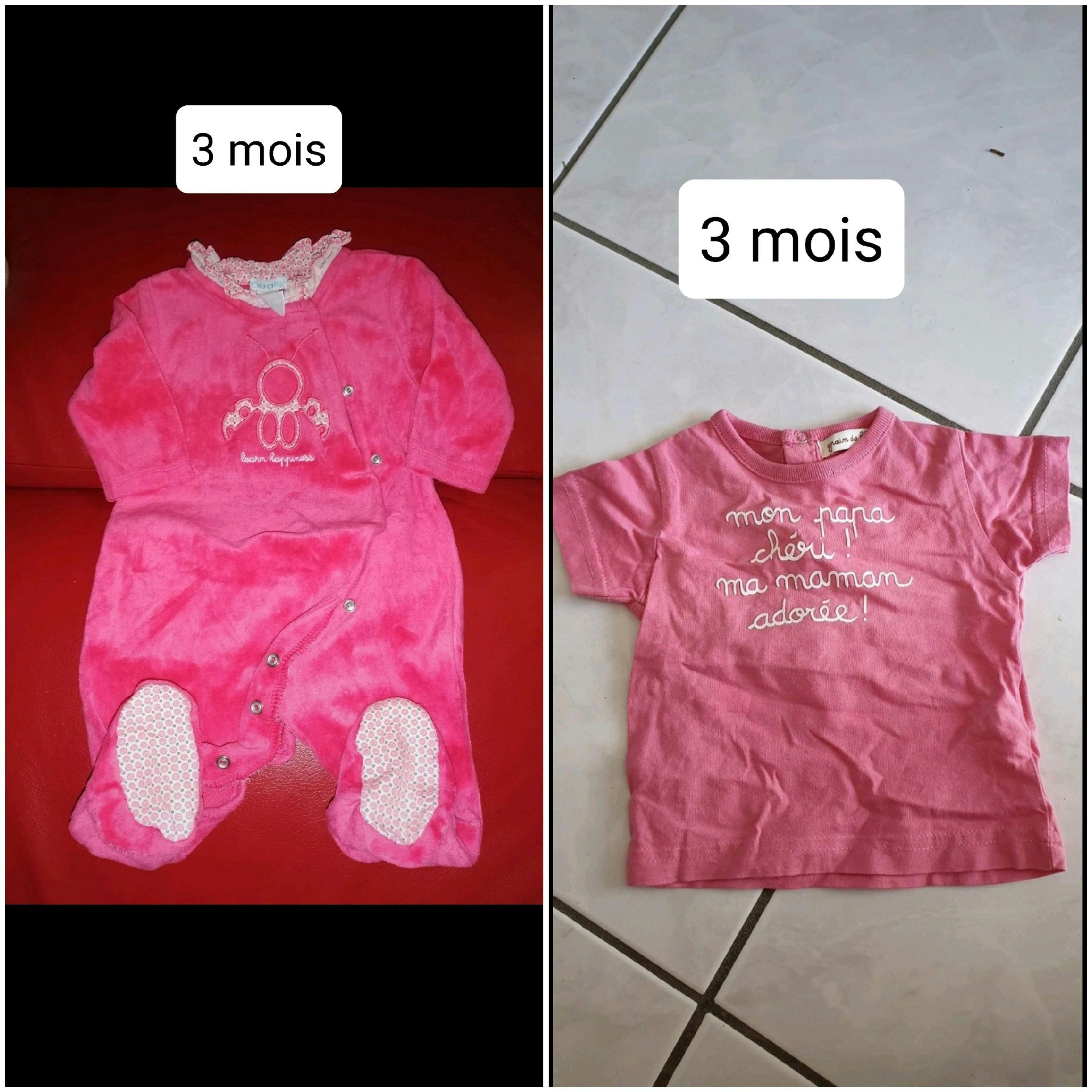 Lot 3 mois fille