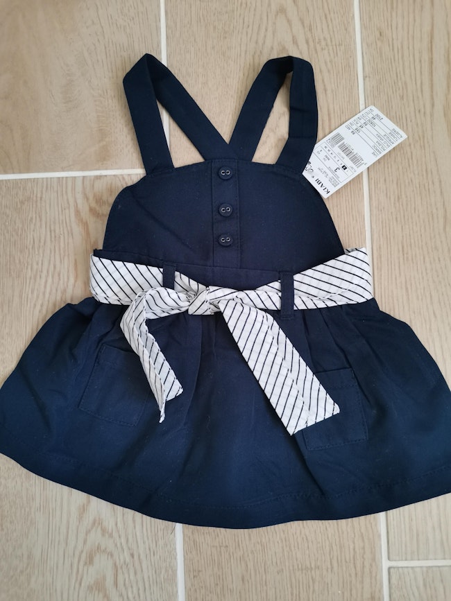 Robe Kiabi Bleu Marine 3mois Neuve Avec Etiquette Beebs Achat Vente Bebe Enfant