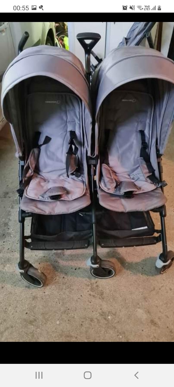 Poussette double bébé confort