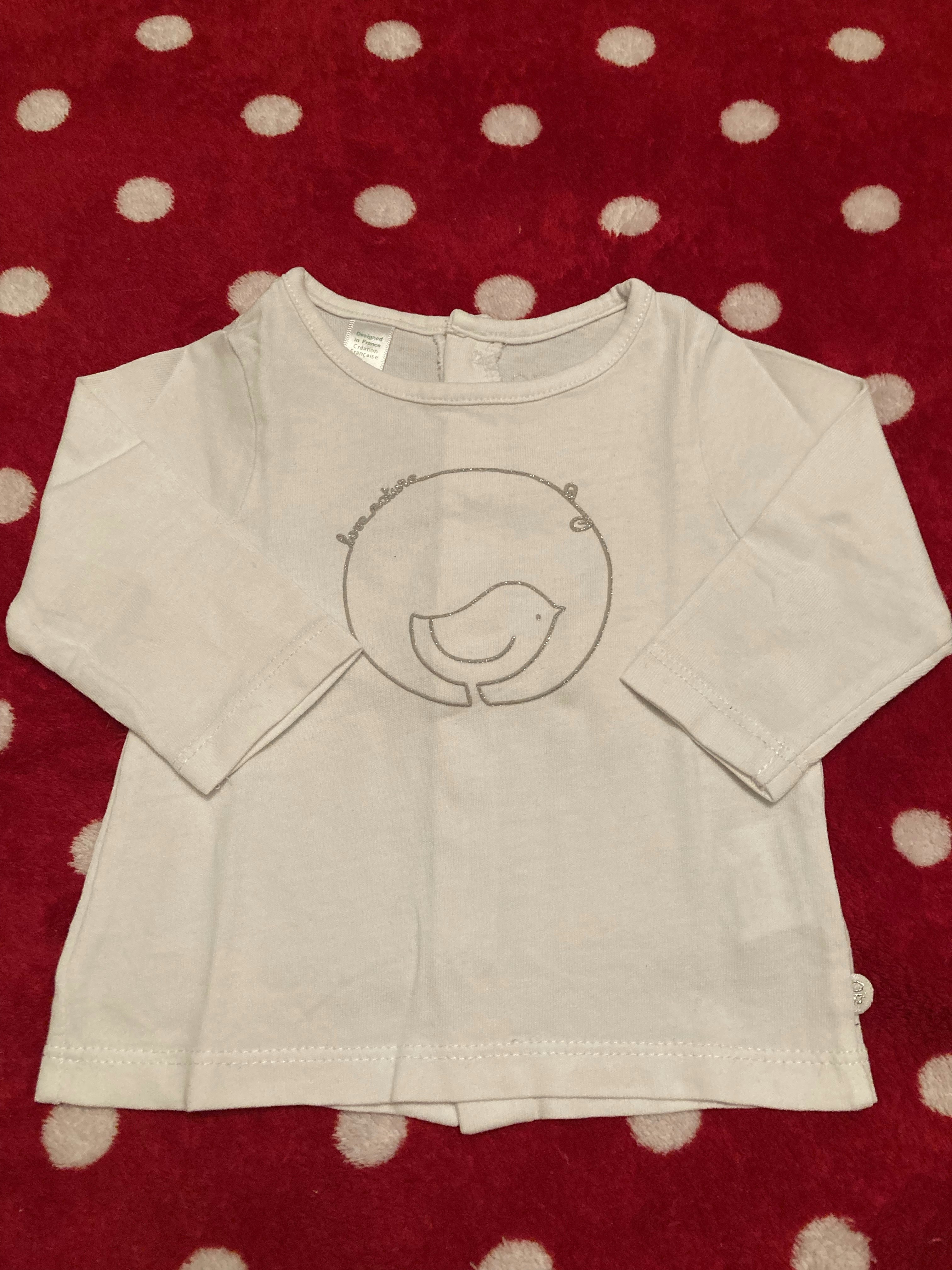 Lot tee-shirts manches longues 3 mois - photo numéro 3