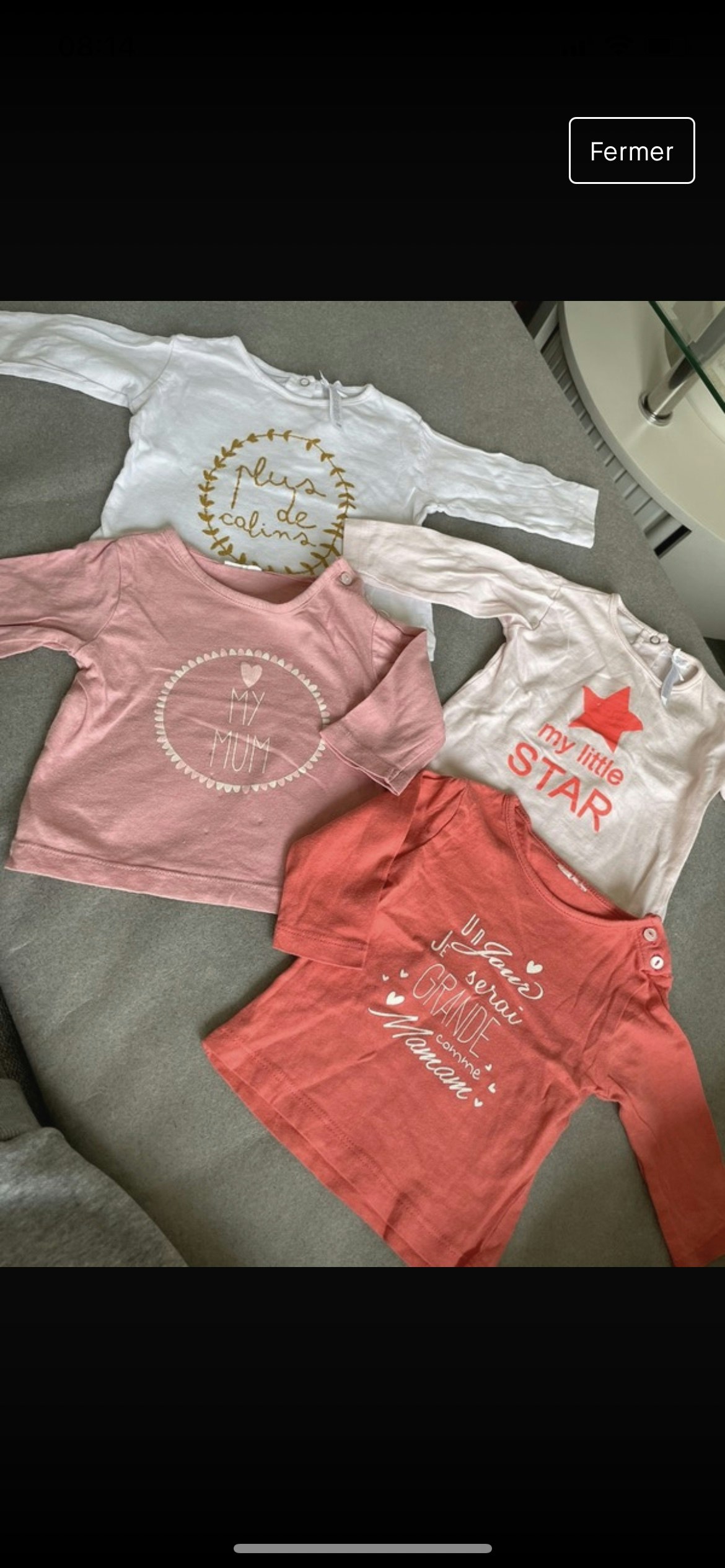 T-shirt bébé fille