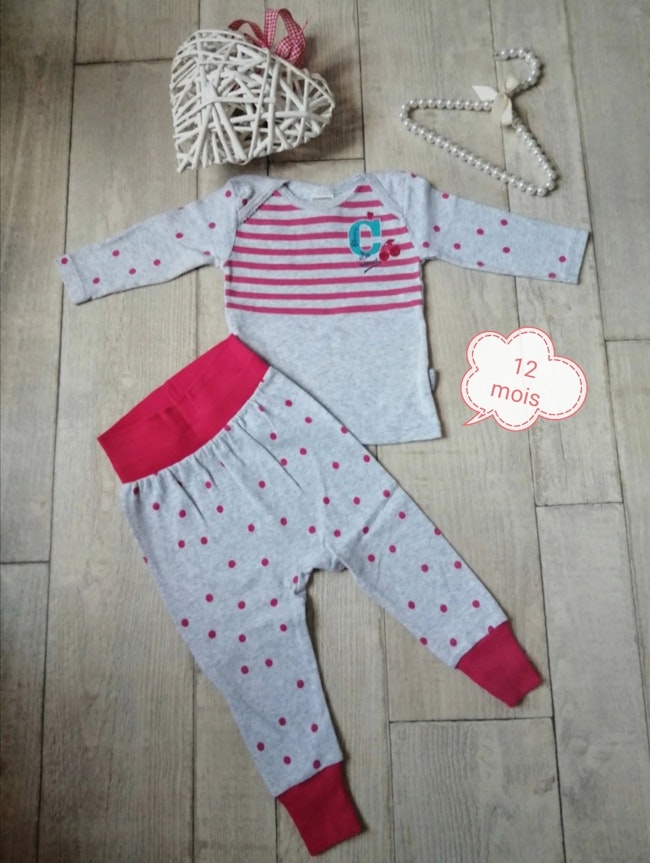 Pyjama Deux Pieces Bebe Fille Absorba Beebs Achat Vente Bebe Enfant