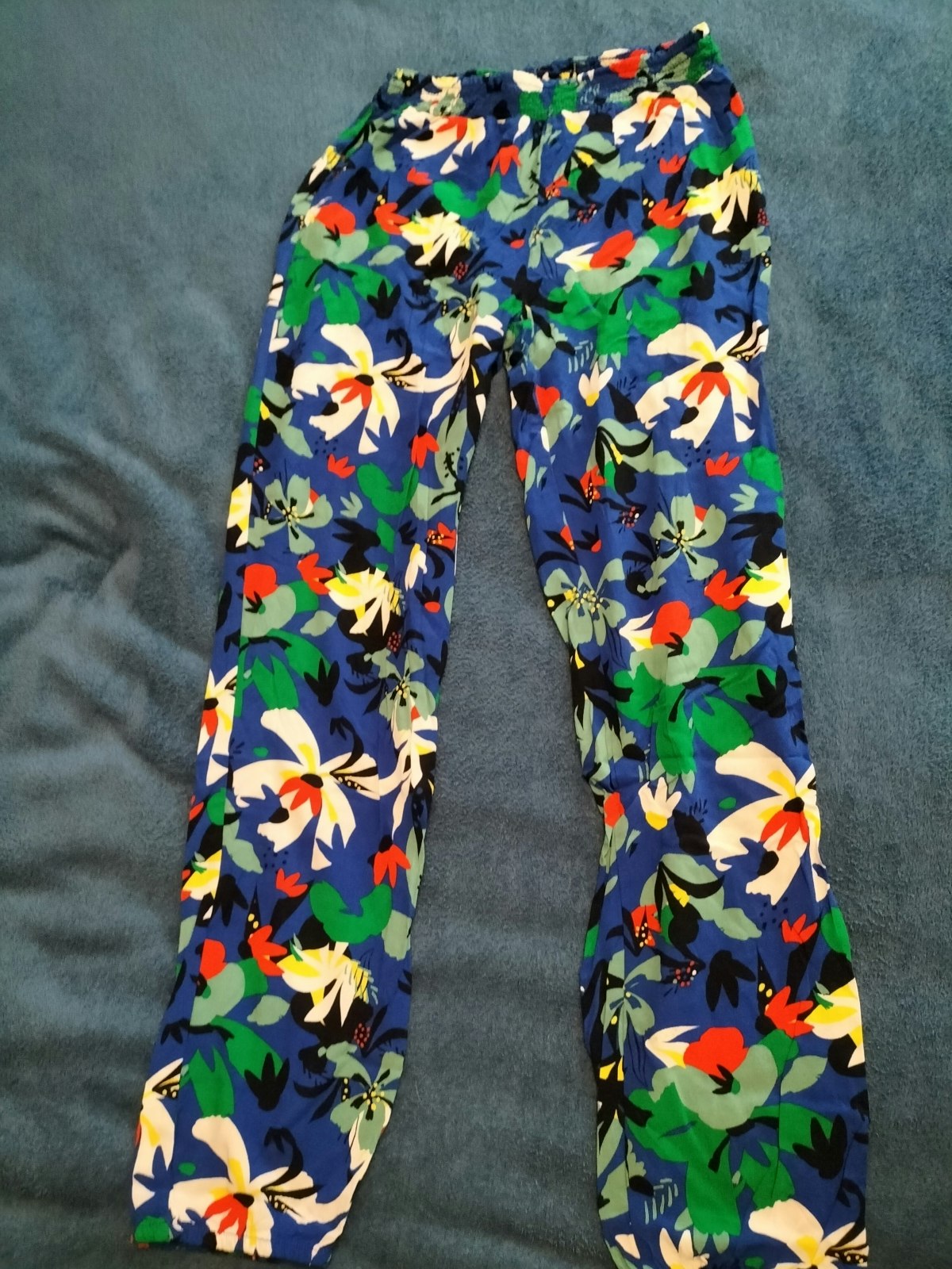 Pantalon imprimé floral GEMO taille 12 ans