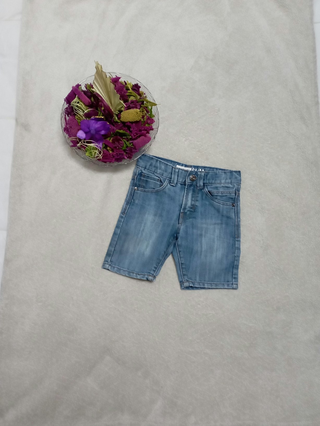 Short en jeans