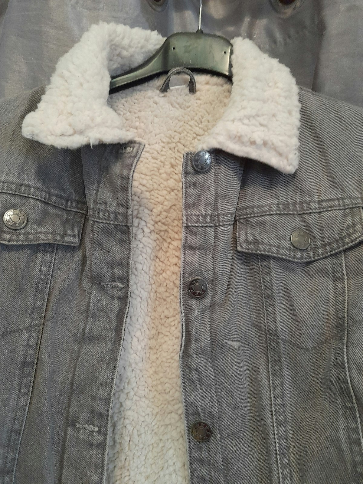 Veste en jeans fourrure
