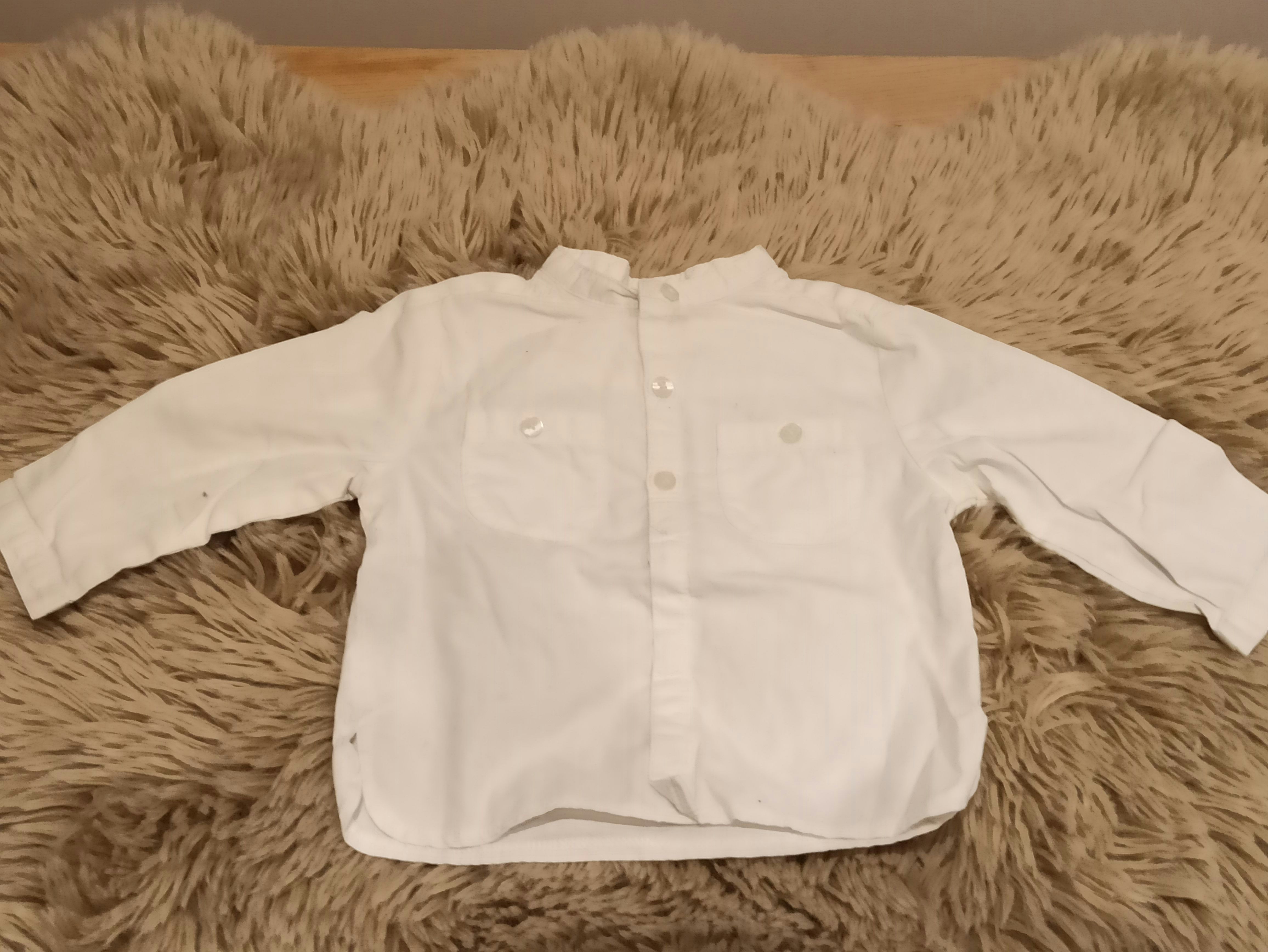 Chemise blanche 9 mois