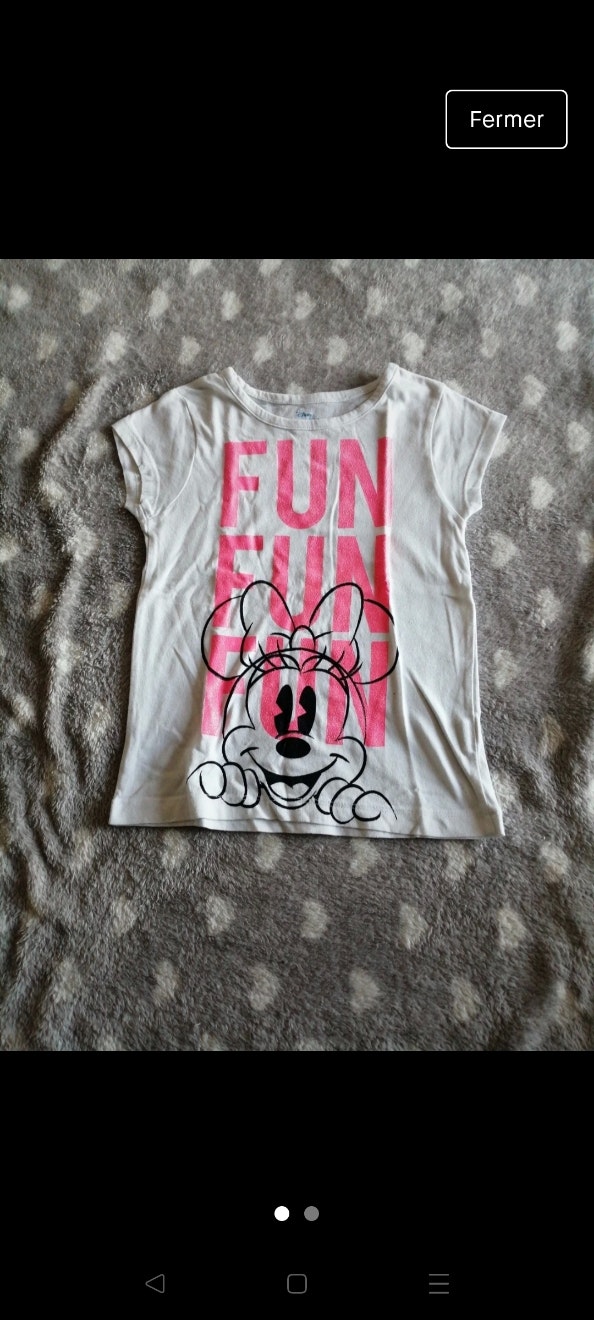 T-shirt manche courte Minnie 4ans