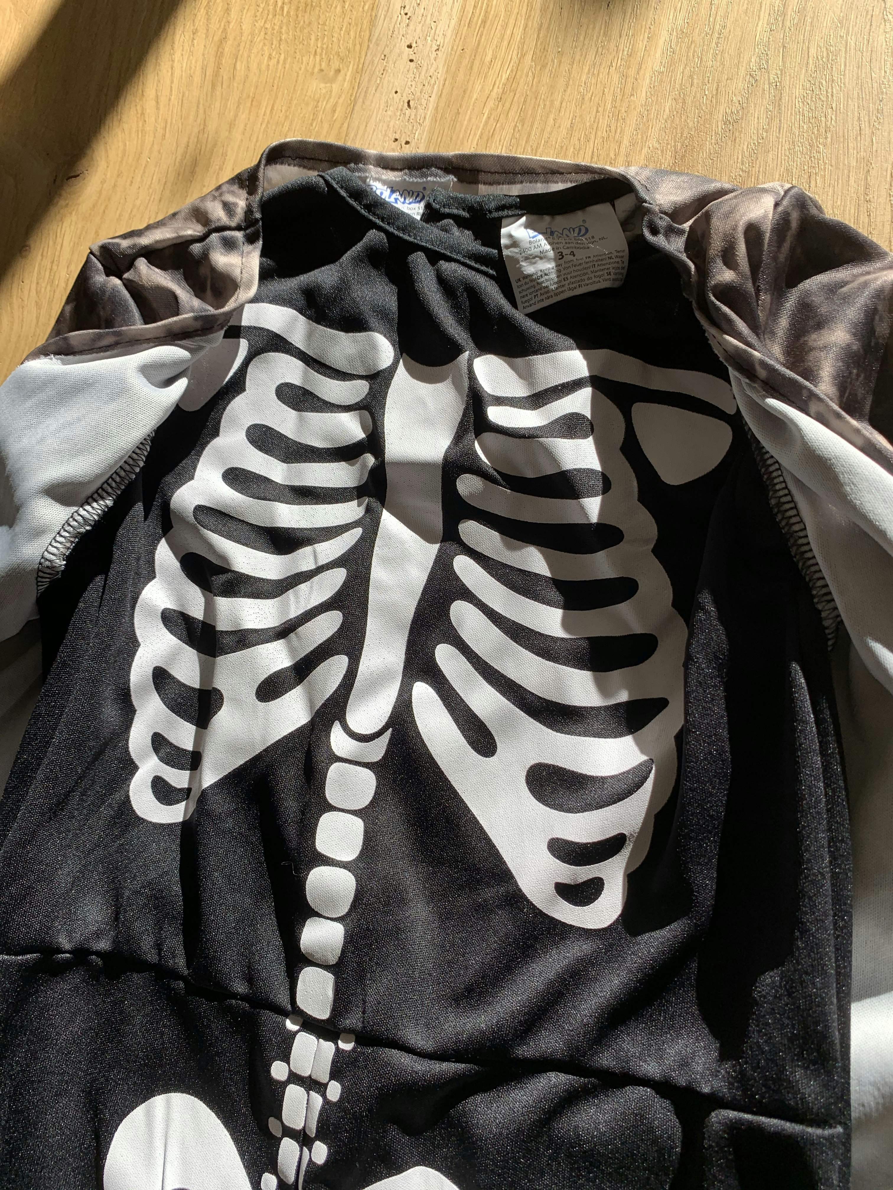 Déguisement Halloween squelette 3/4 ans - photo numéro 4