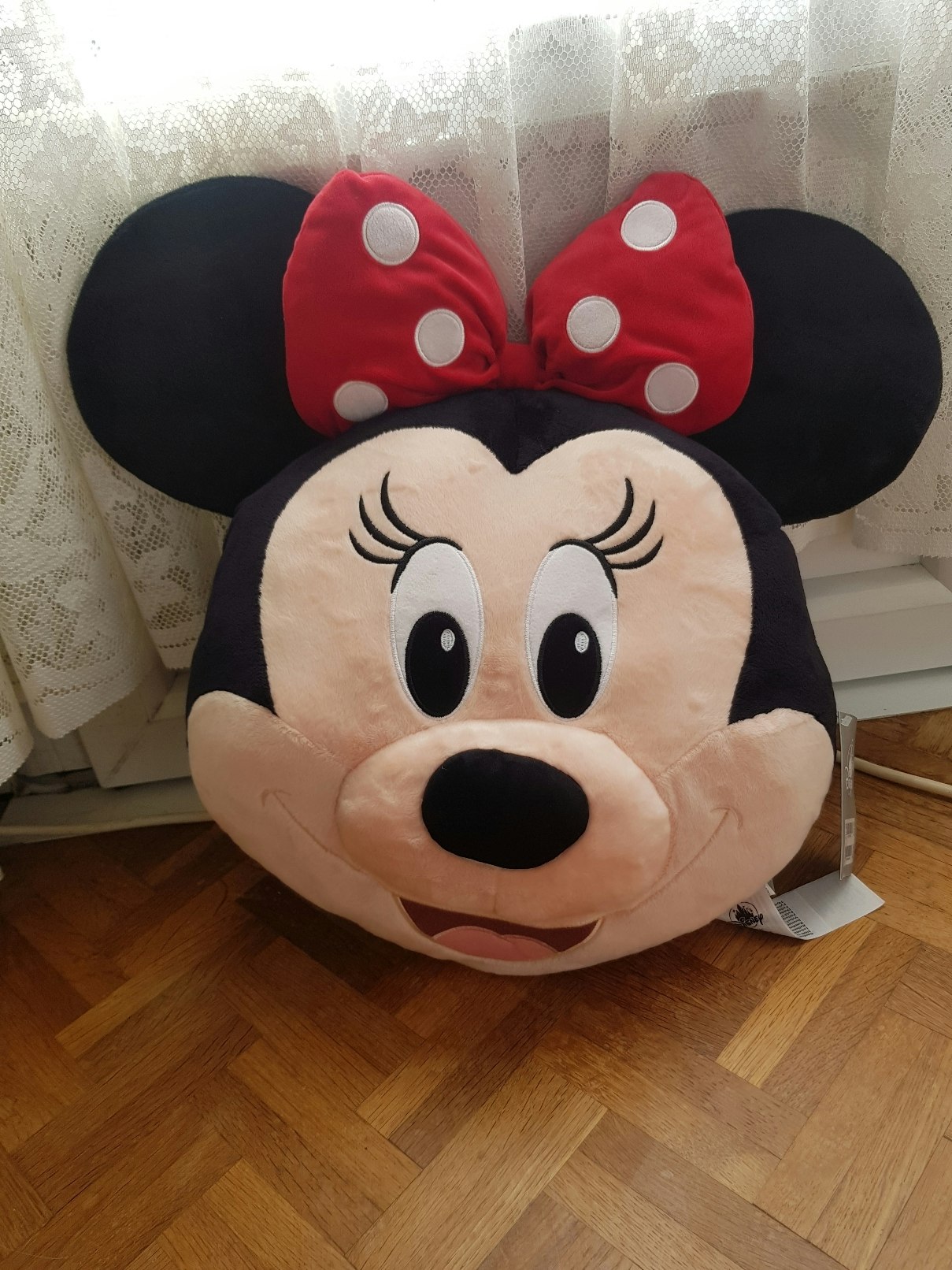 Coussin Minnie avec étiquette