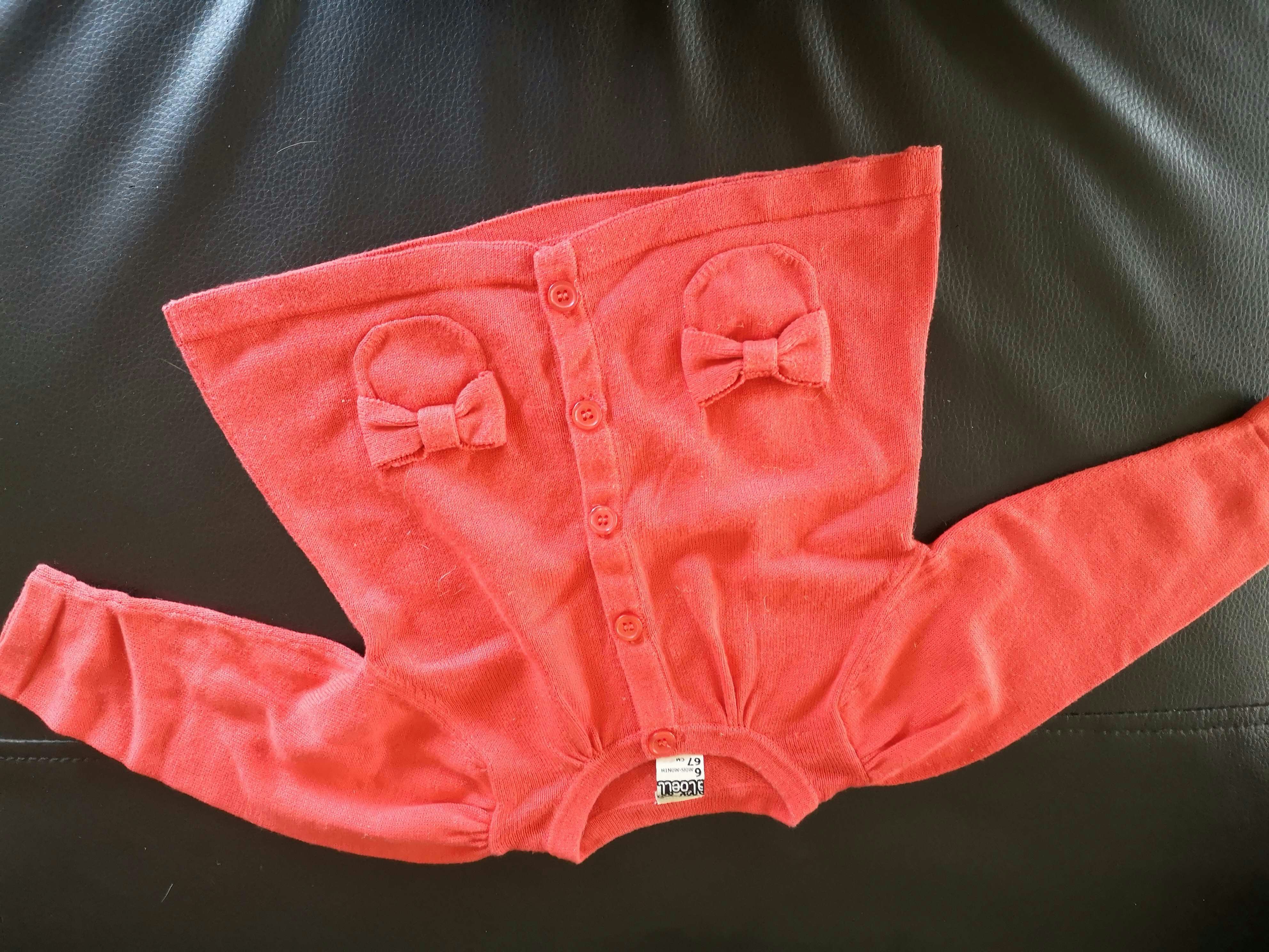 Gilet rouge fille