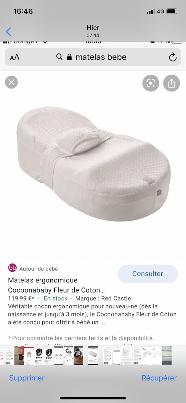 Matelas Ergonomique Pour Bebe Beebs Achat Vente Bebe