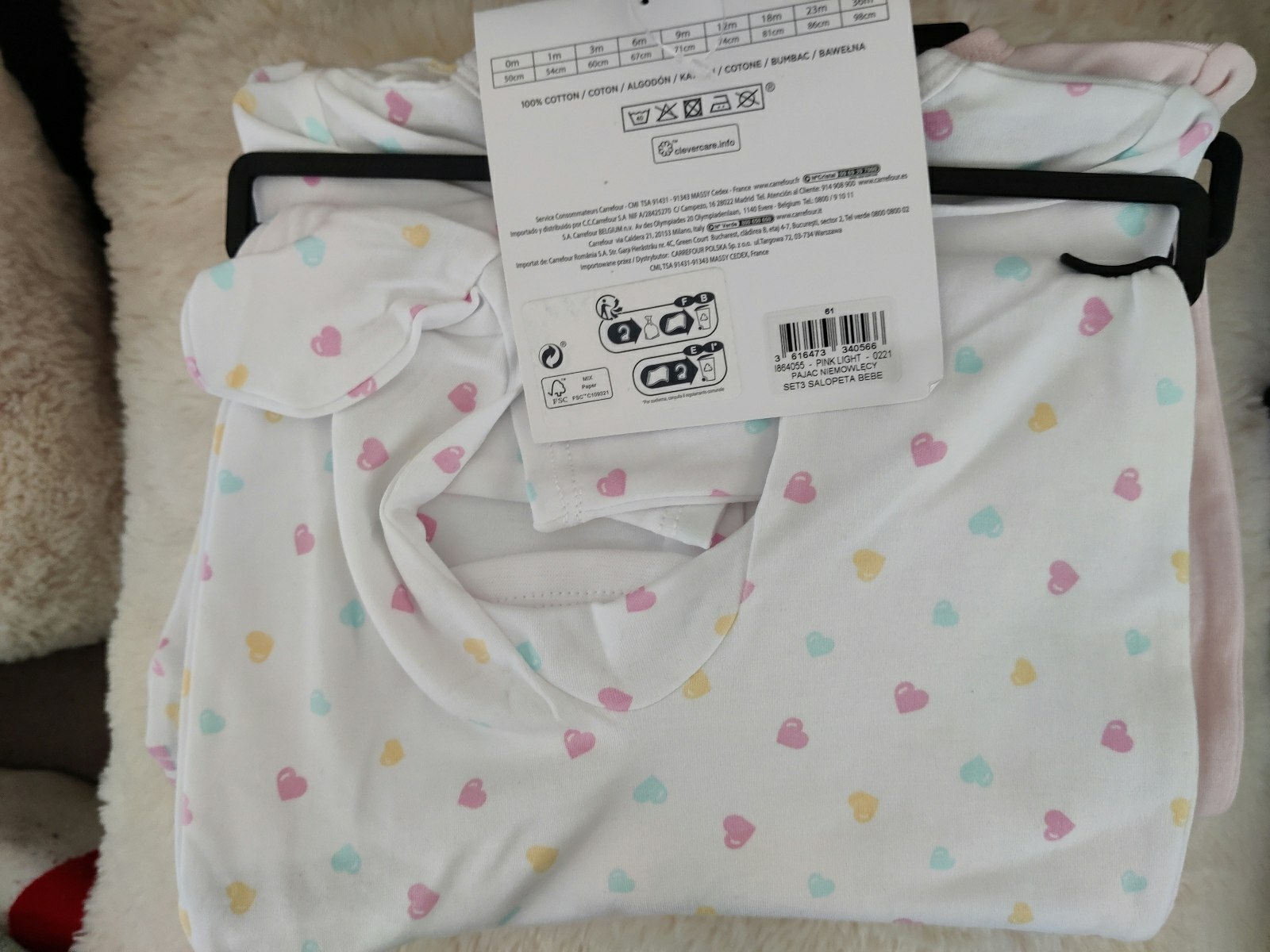 Lots de 3 pyjama taille 1 mois tex - photo numéro 3