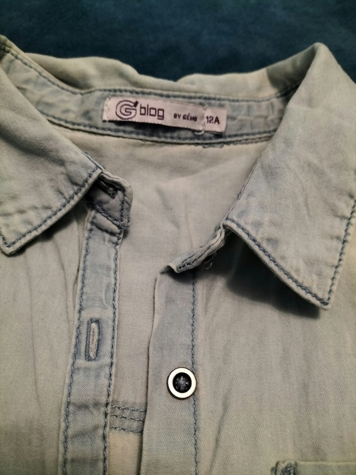 Chemise jean GEMO taille 12 ans - photo numéro 2