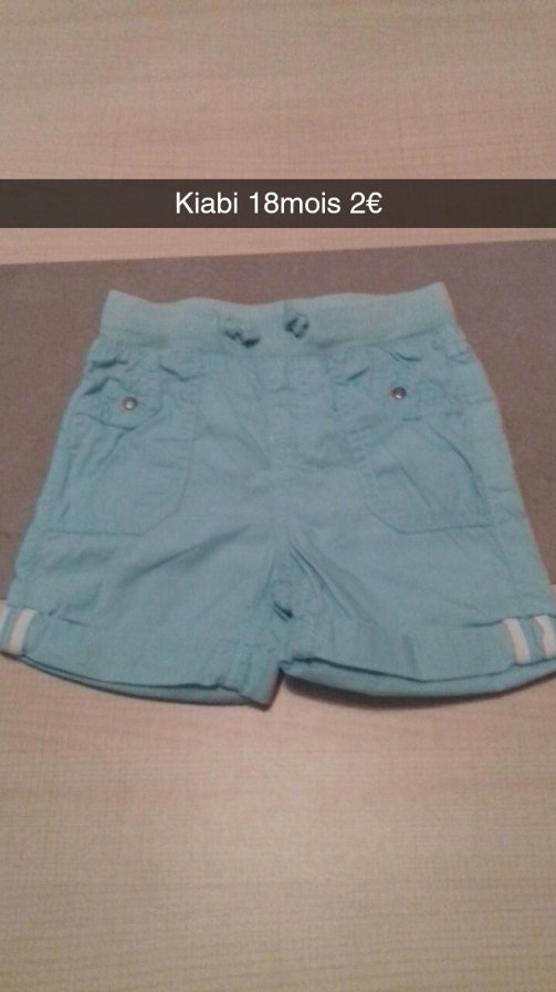 Short 18 mois  kiabi