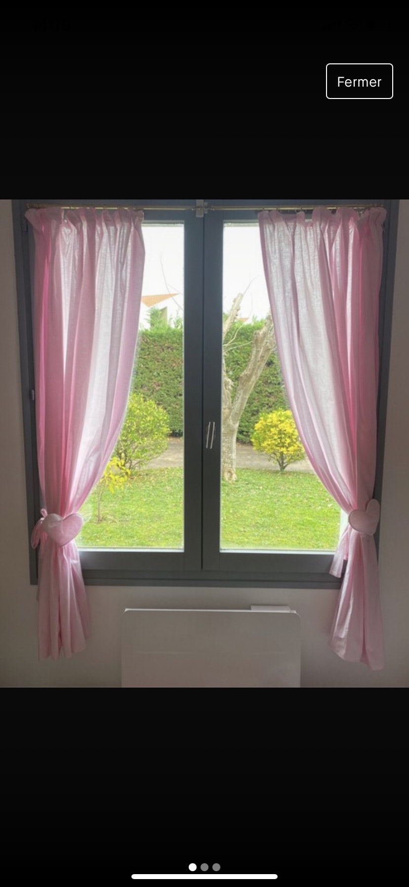 Paires de rideaux rose maison du monde