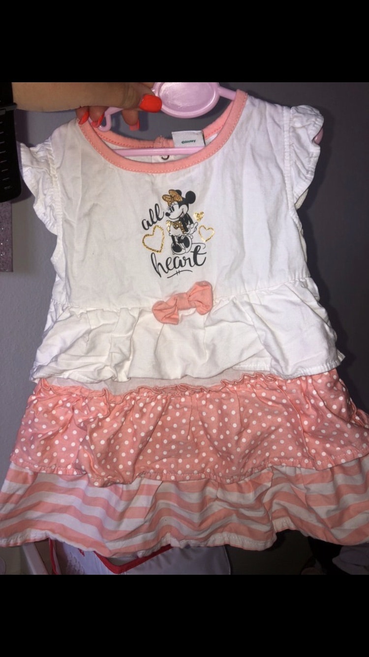 Robe Minnie rose avec legging