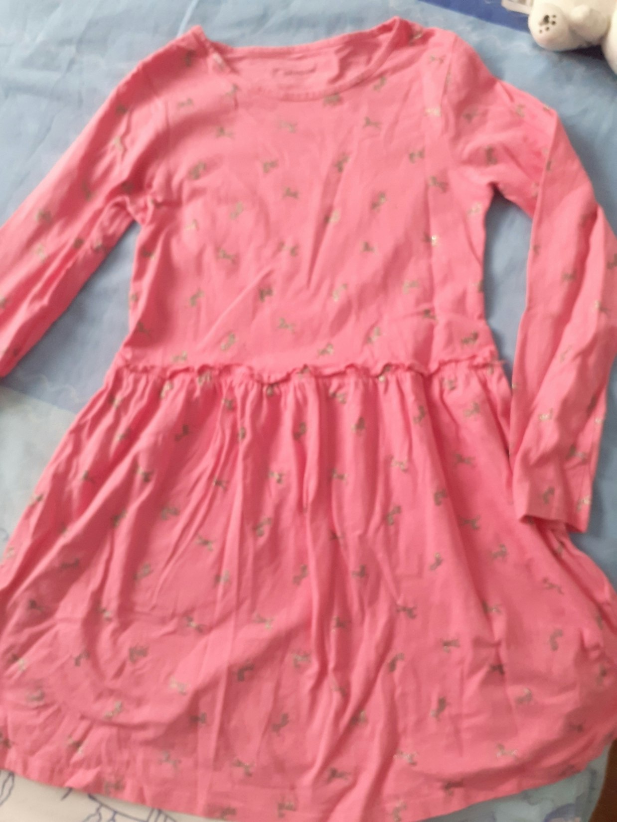 Robe fille rose licorne argent 12 ans