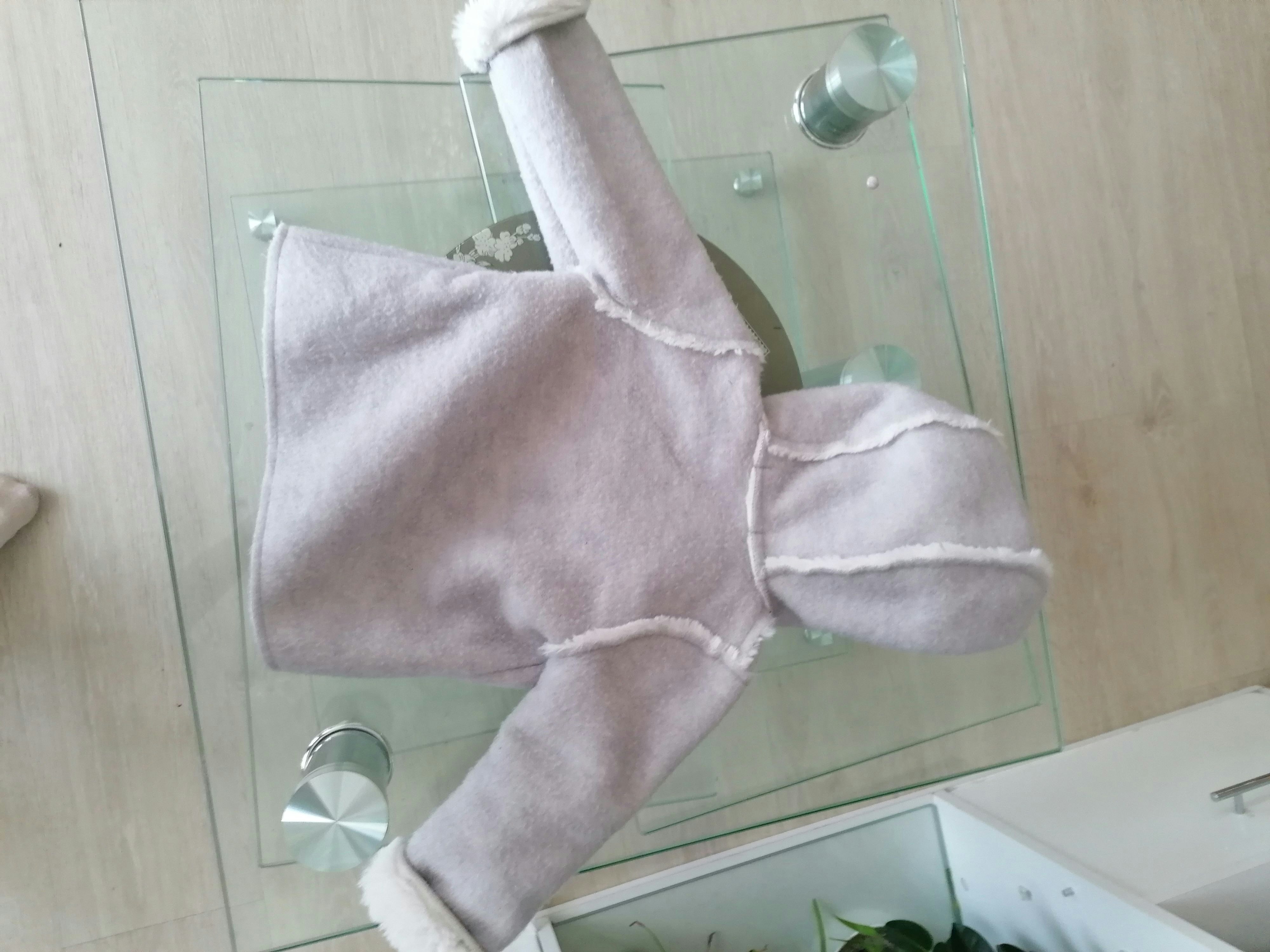 Veste fille grise molletonnée - photo numéro 3