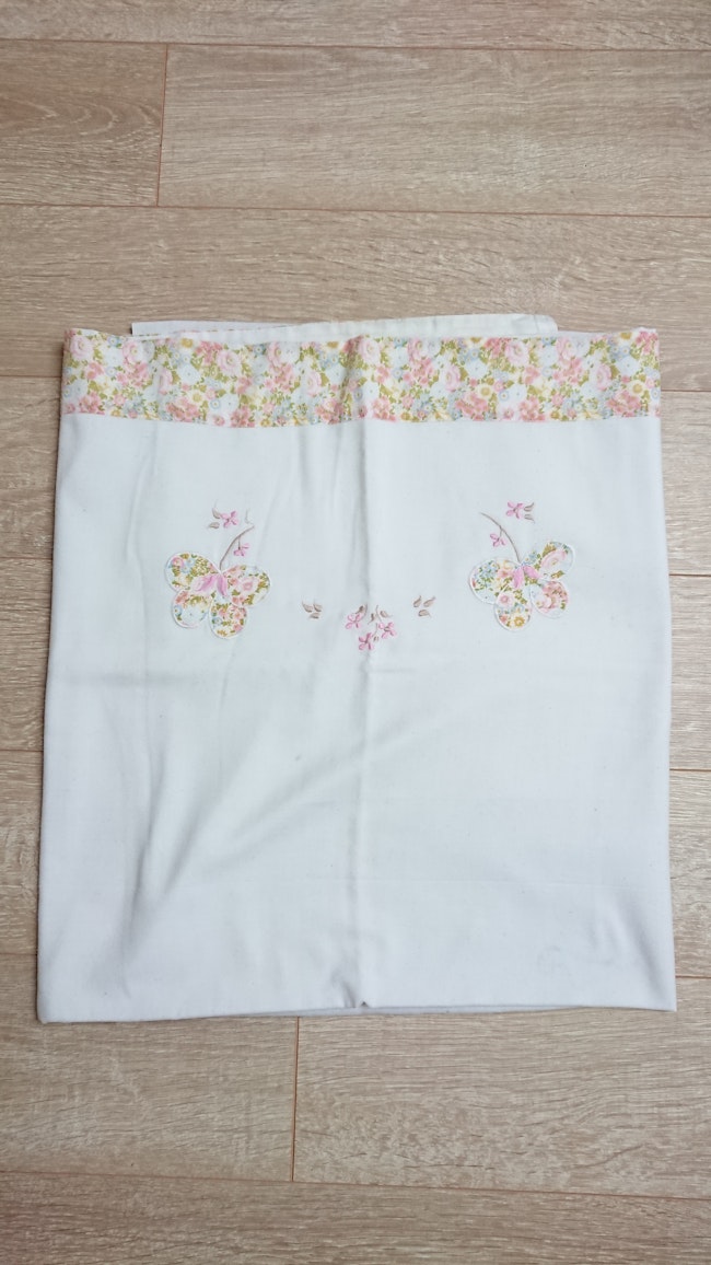 Drap Plat Brode Papillon Beebs Achat Vente Bebe Enfant