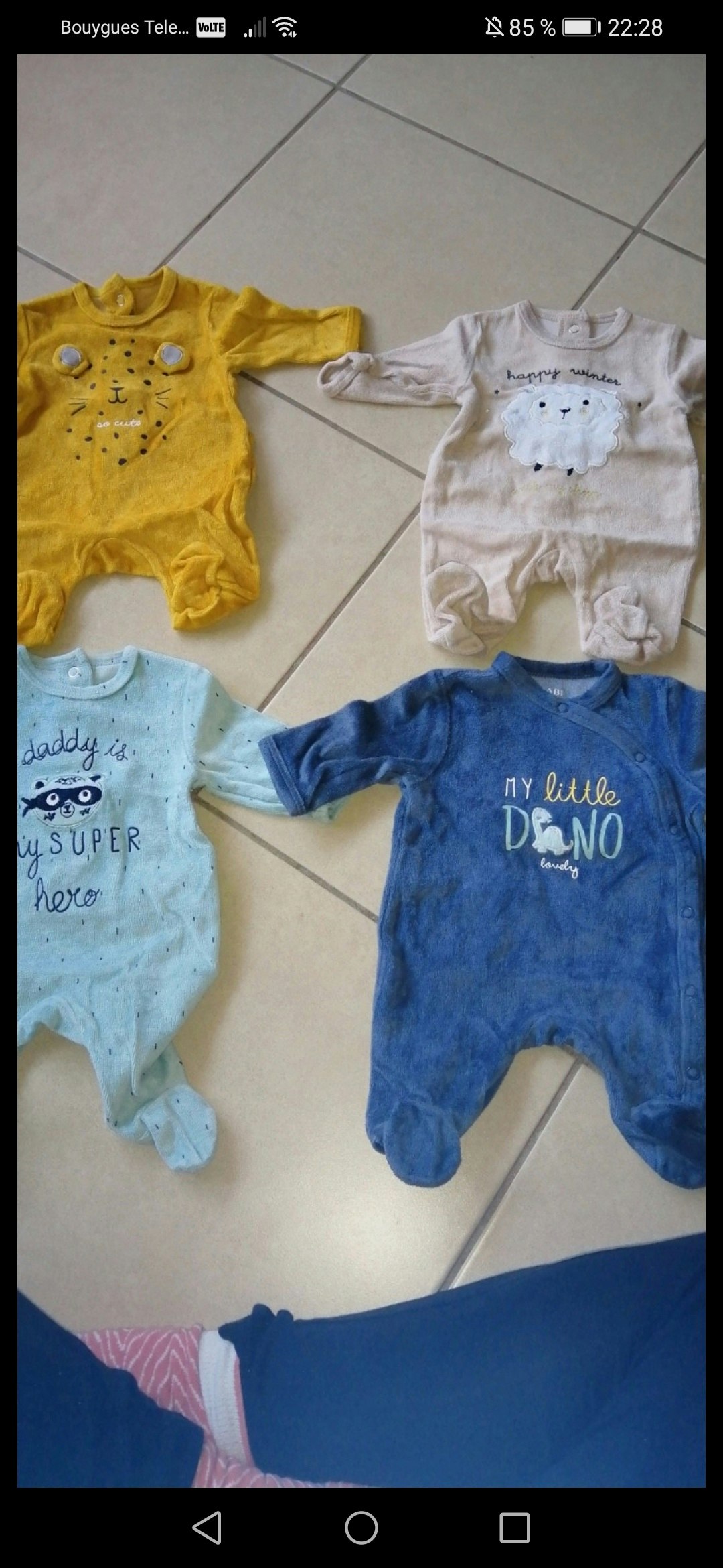 Lot de pyjamas naissance