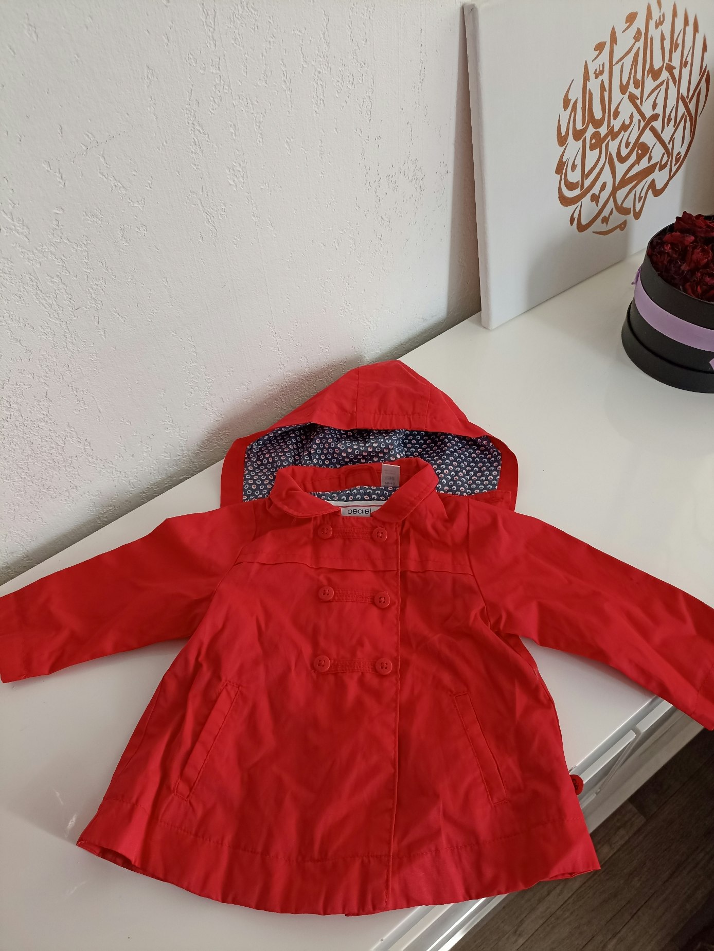 Veste rouge Okaïdi 6 mois