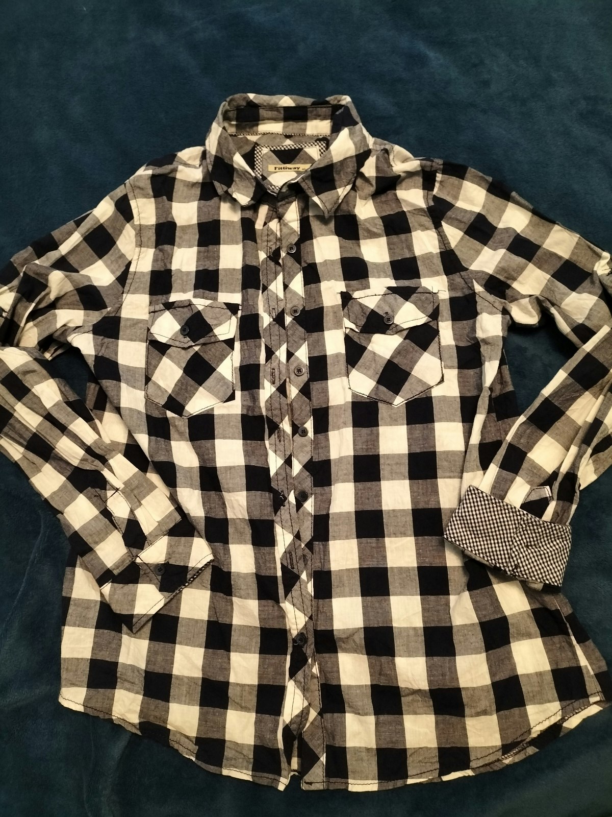 Chemise à carreaux taille 40