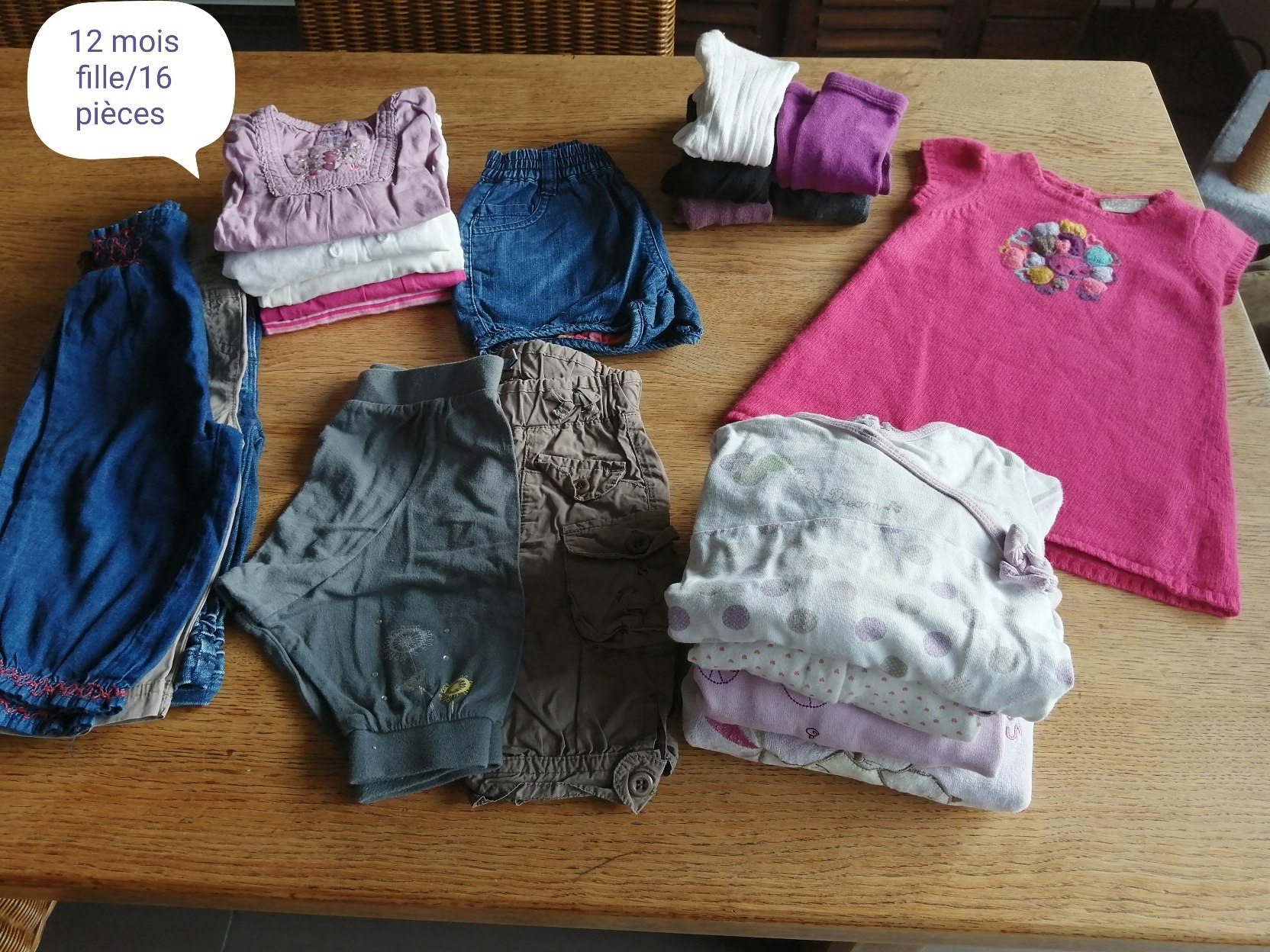 Lot 12 mois fille