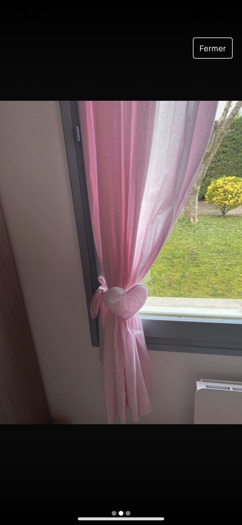 Paires de rideaux rose maison du monde - photo numéro 2