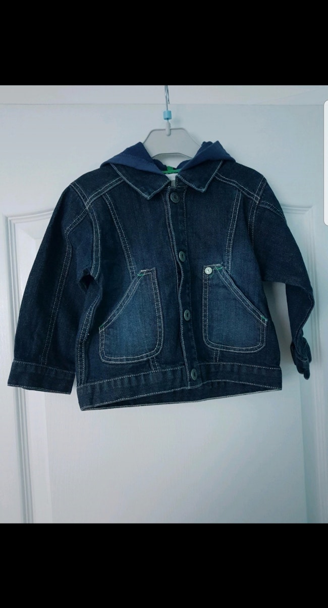 Veste En Jean A Capuche Enfant Garcon 2 Ans Beebs Achat Vente Bebe