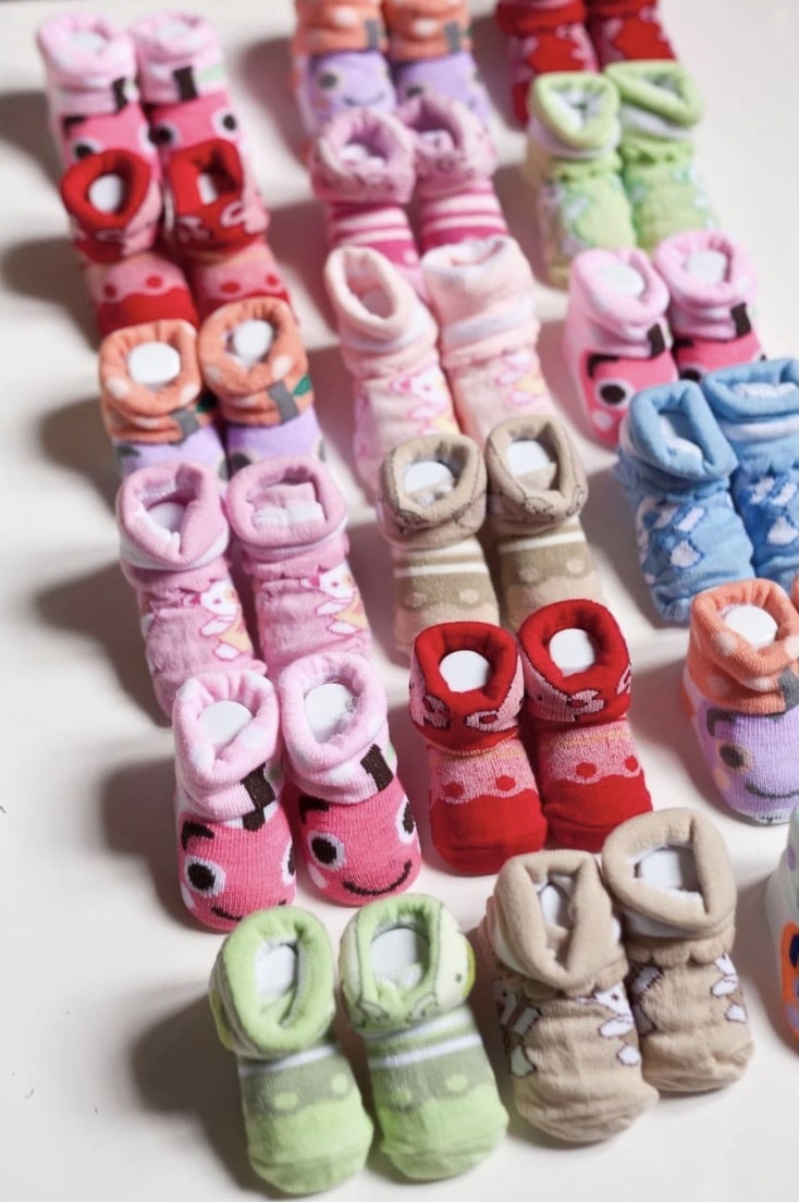 Lot de chaussettes bébés multicolores