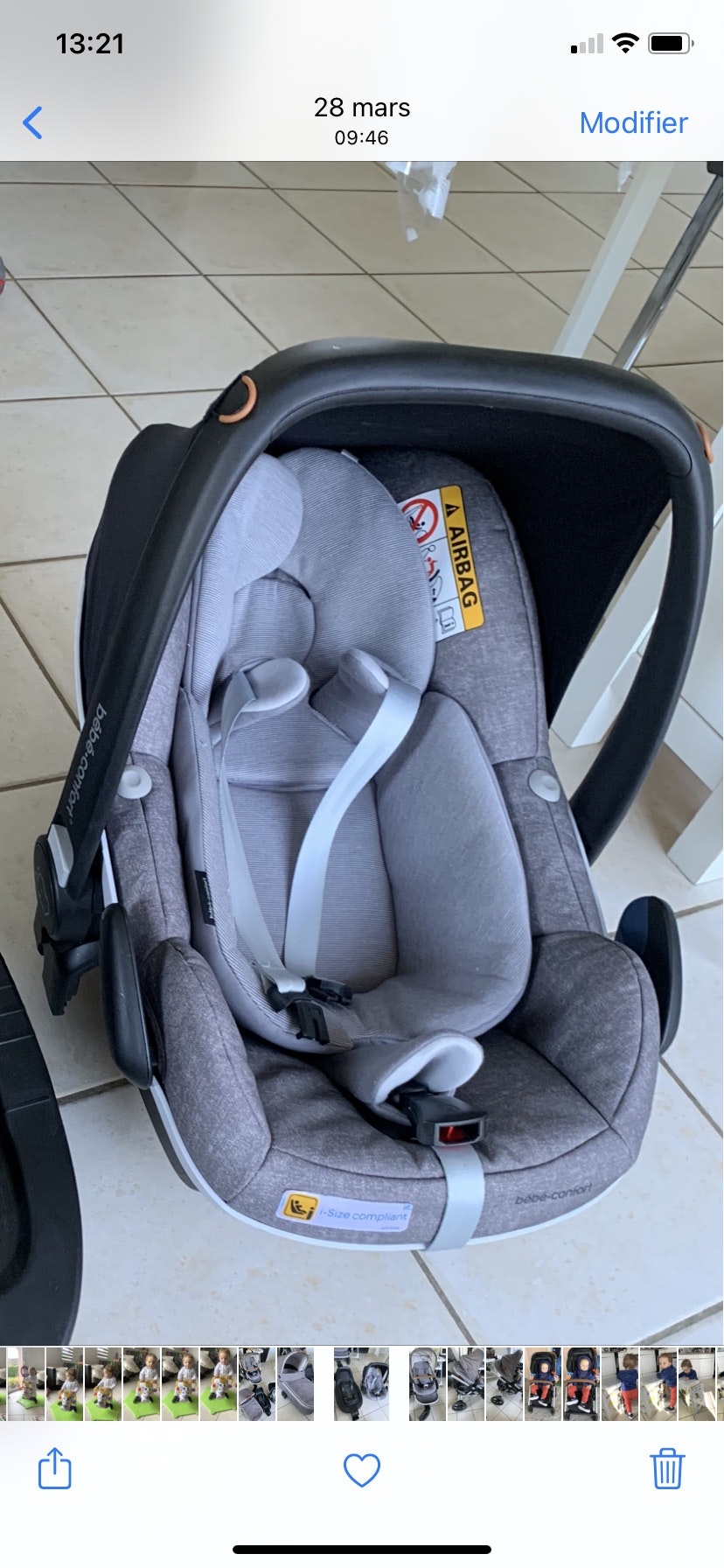 Trio Poussette bébé confort nova 3 roues