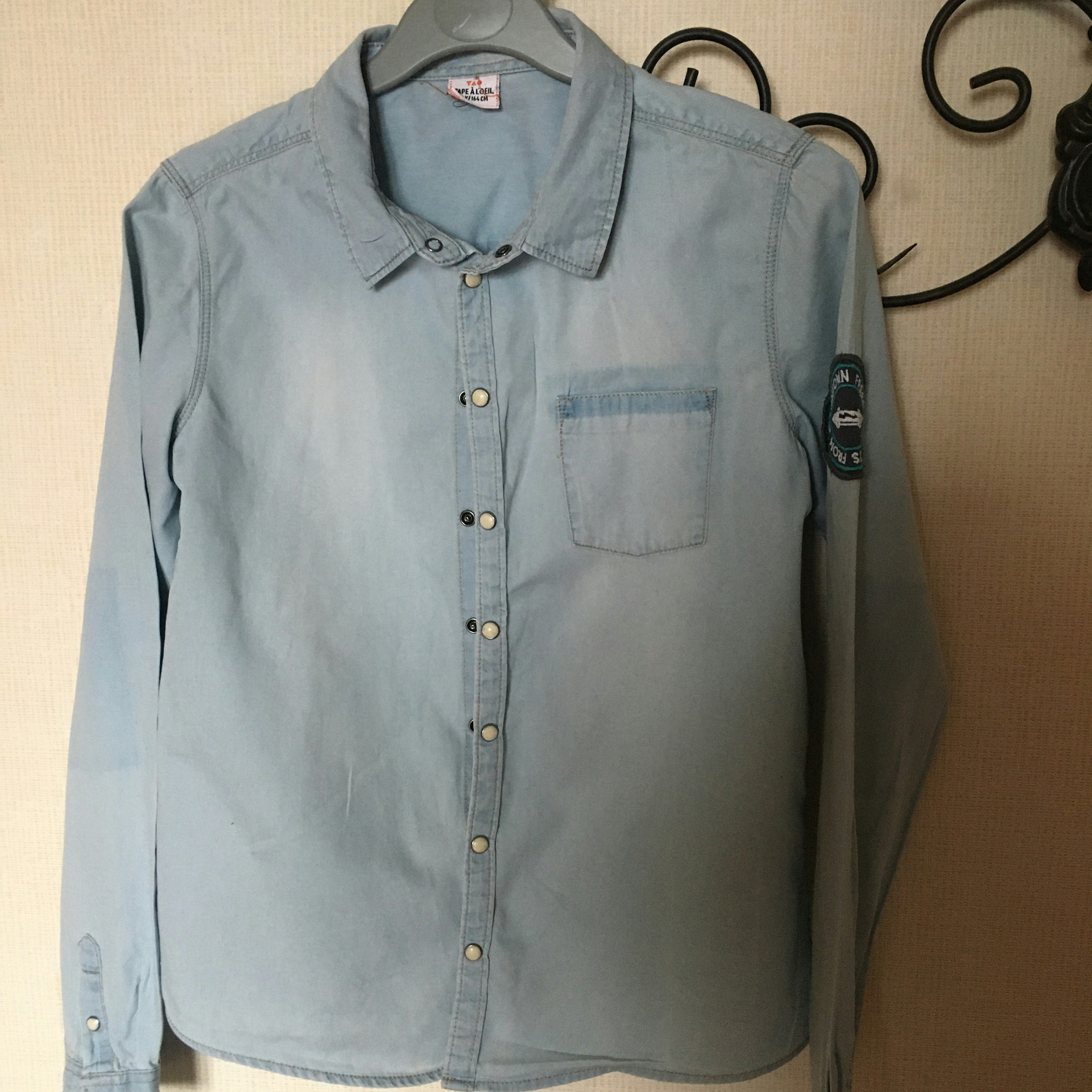 Chemise en jeans garçon 14ans