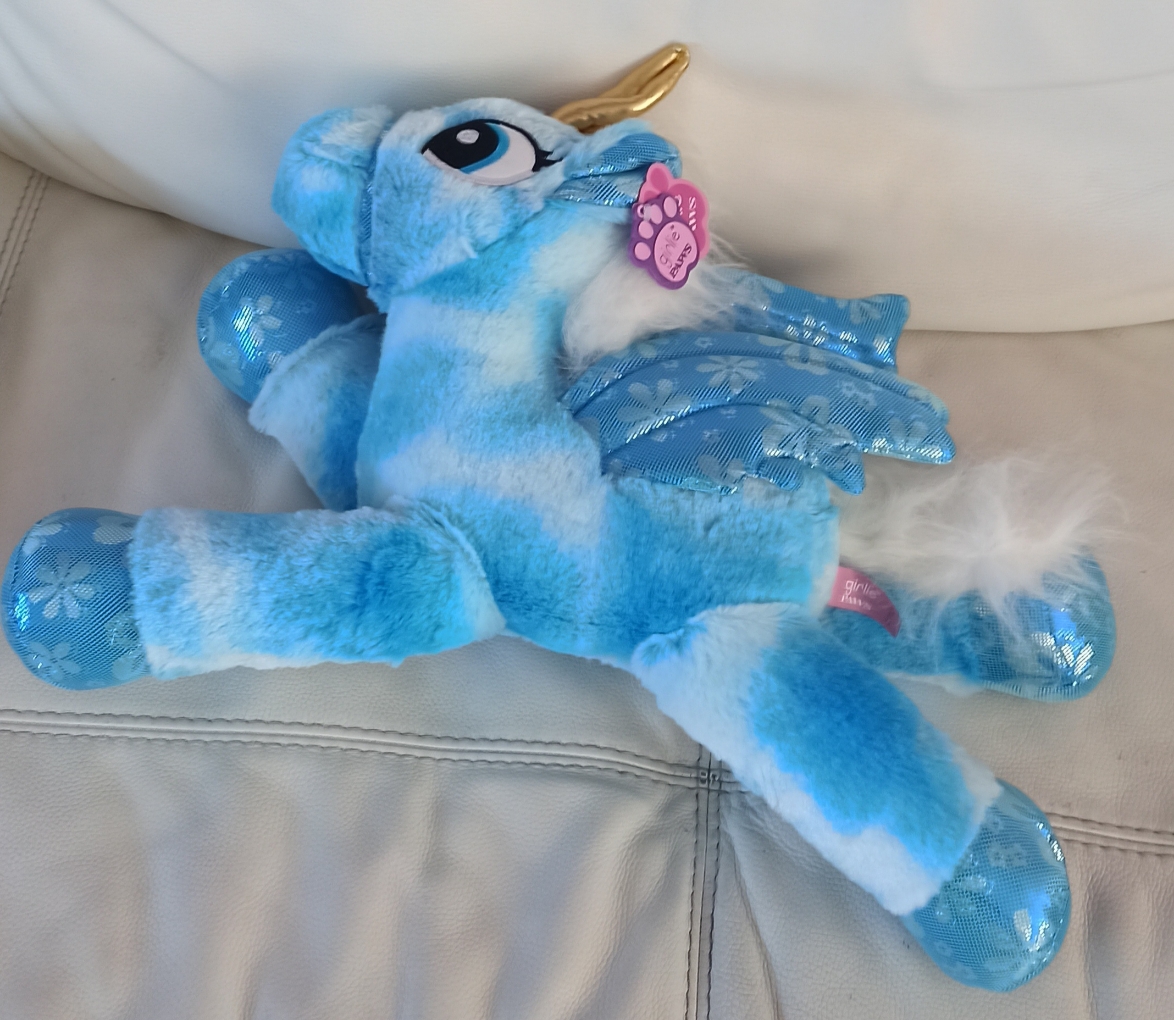 licorne bleue neuve 53 cm