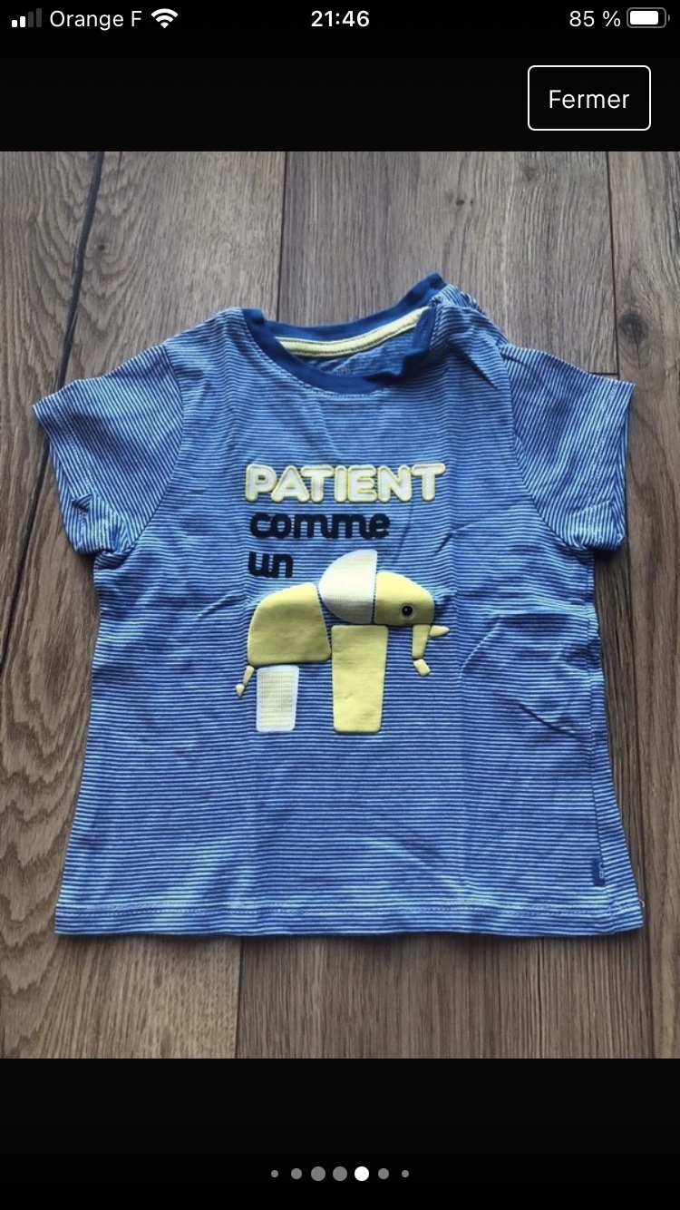 Lot tee-shirts manches courtes 12 mois - photo numéro 8