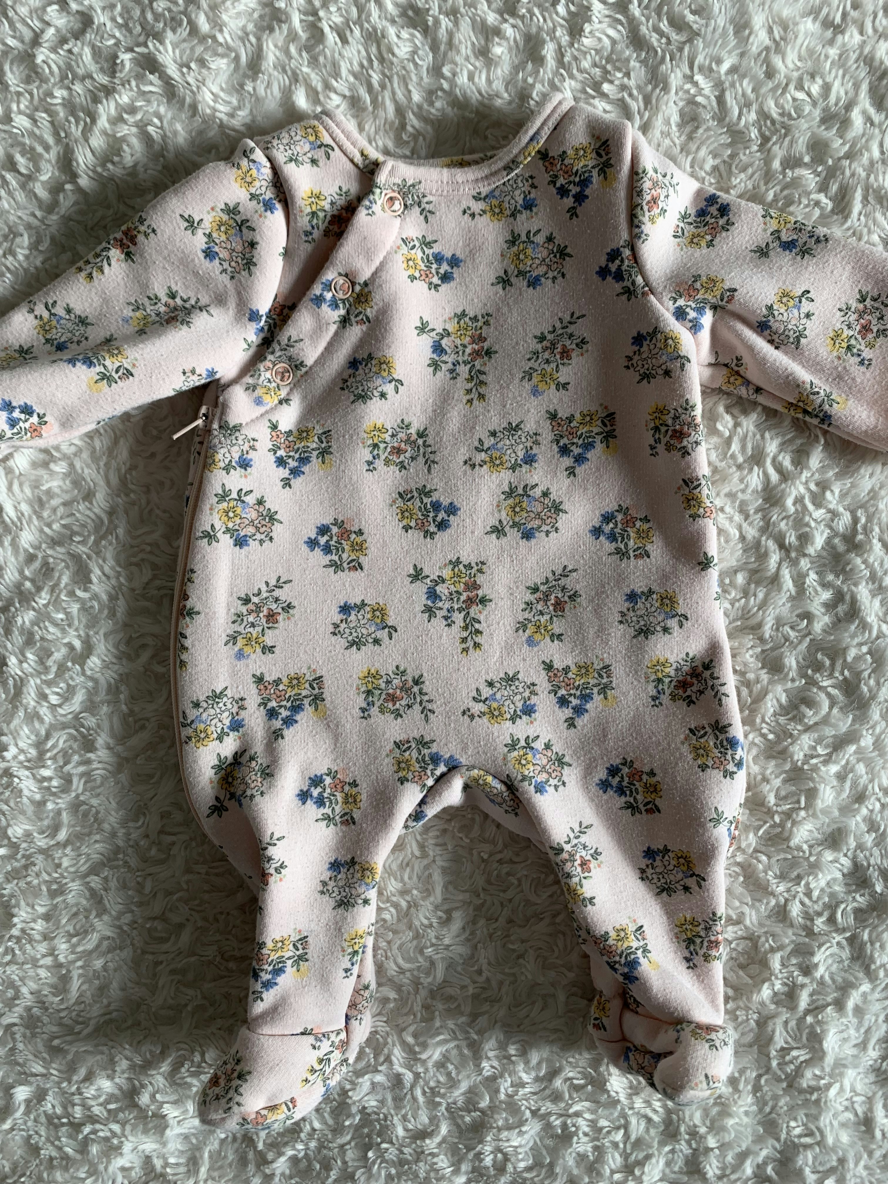 Pyjama fleuri rose
