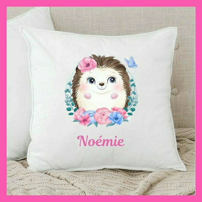 Coussin Personnalise Motif Bebe Herisson Beebs Achat Vente Bebe Enfant