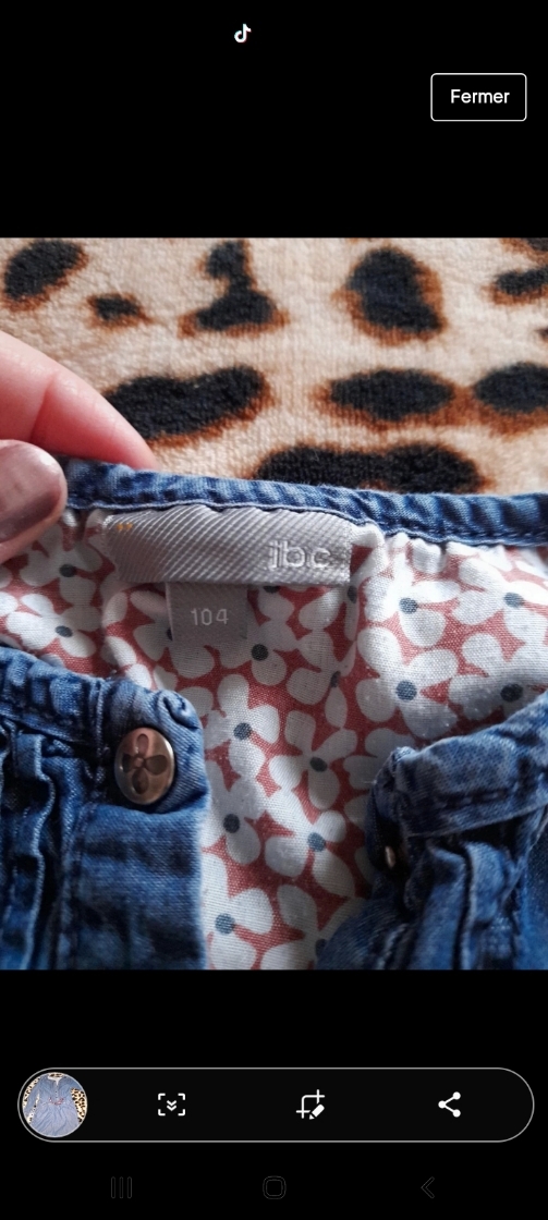 Robe en jean 4 ans - photo numéro 2