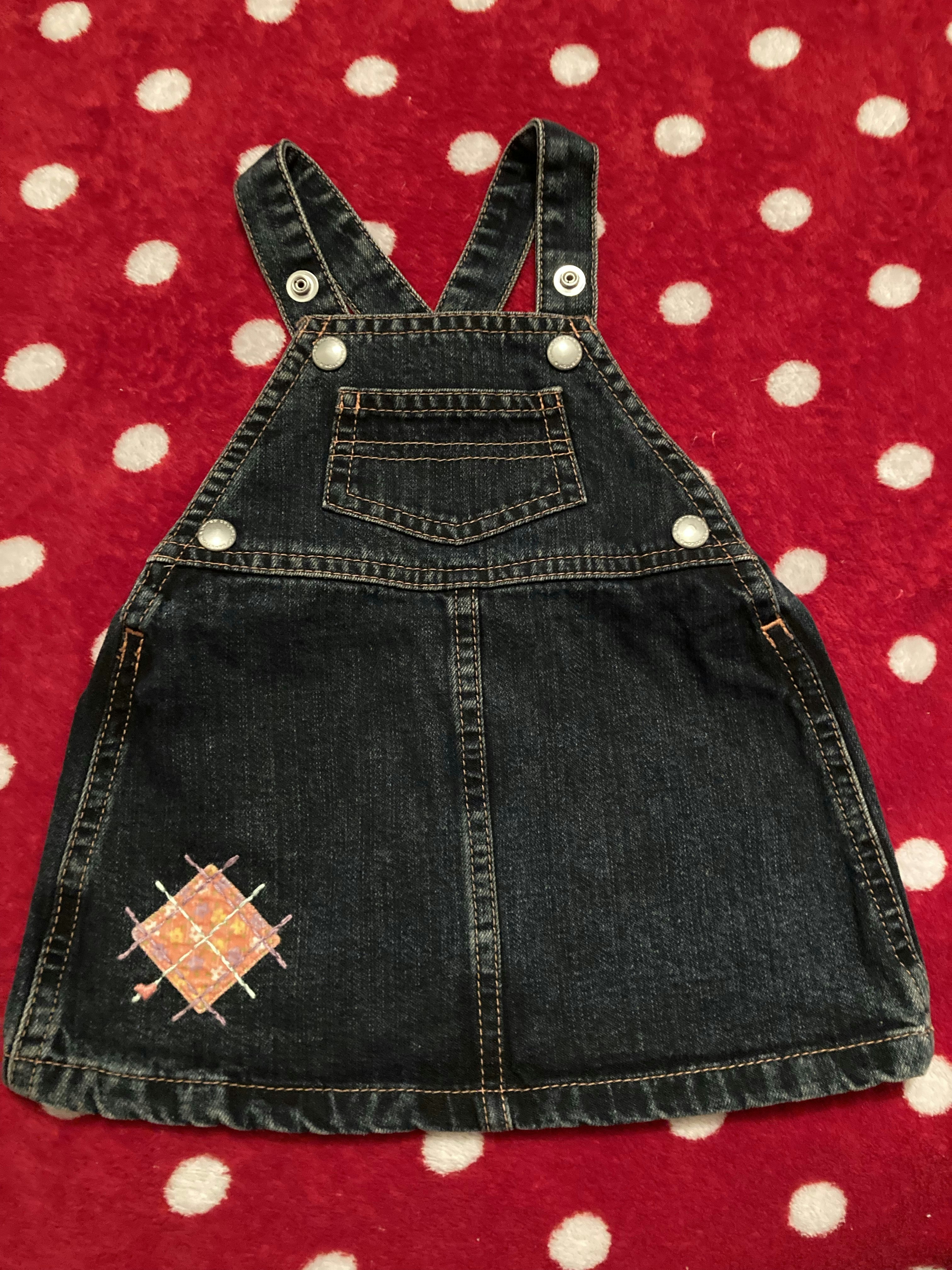 Robe salopette en jean 6 mois