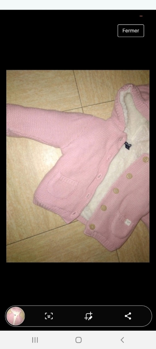 Veste polaire bébé 6 mois