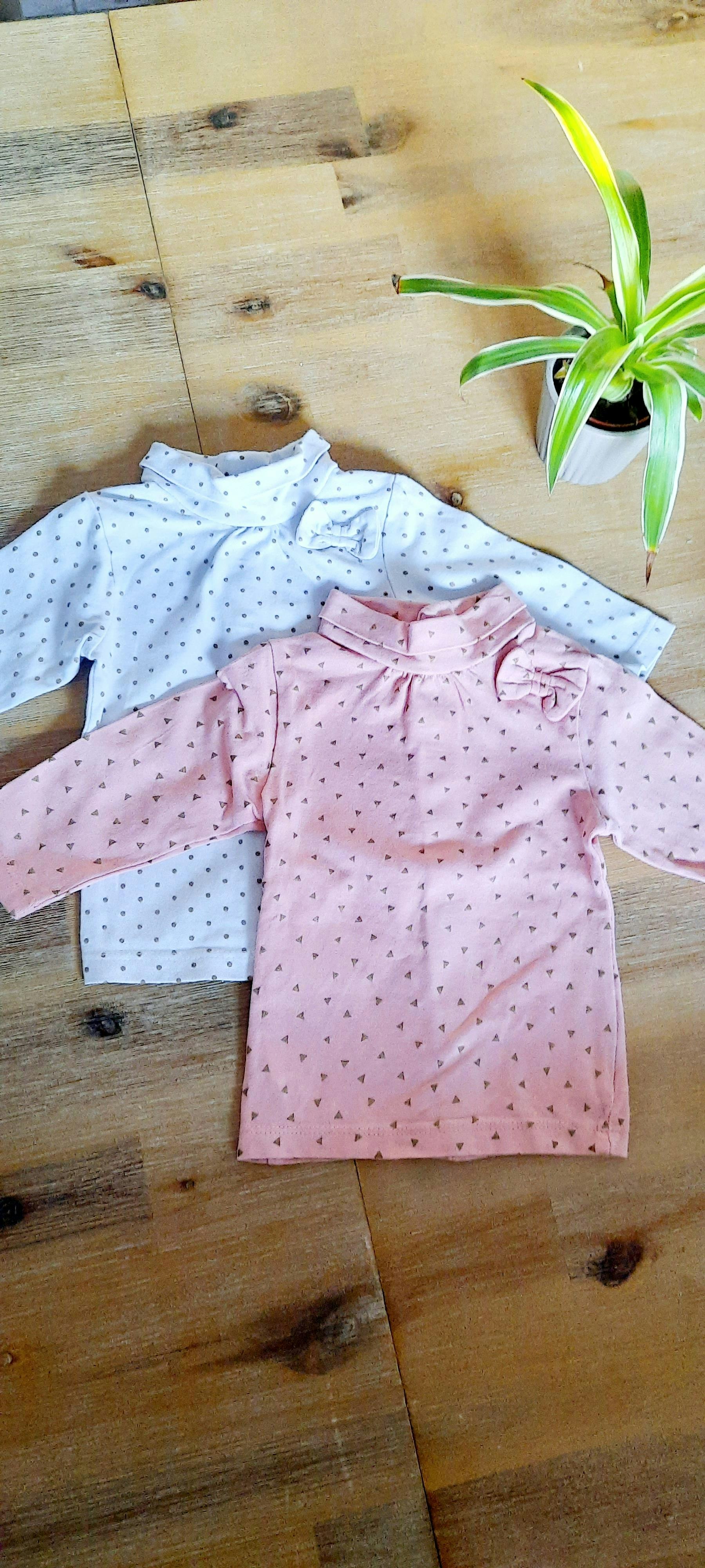 Ensemble 2 t shirt 1 mois