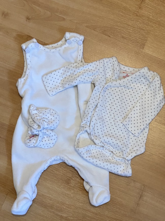 Magnifique Tenue Dpam Pour Premature 00m Blanc Et Gris Mixte Fille Ou Garcon Beebs Achat Vente Bebe Enfant