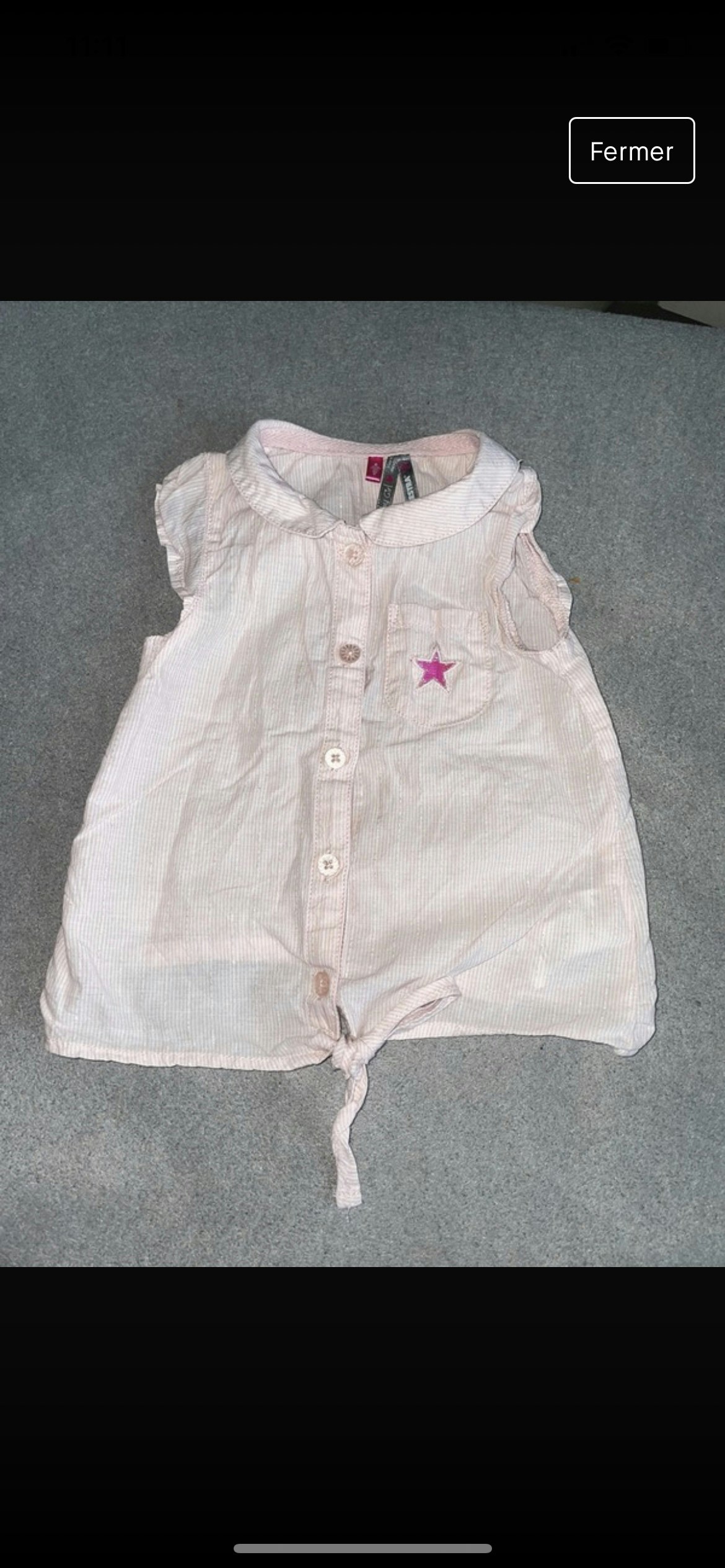 Chemise bébé fille