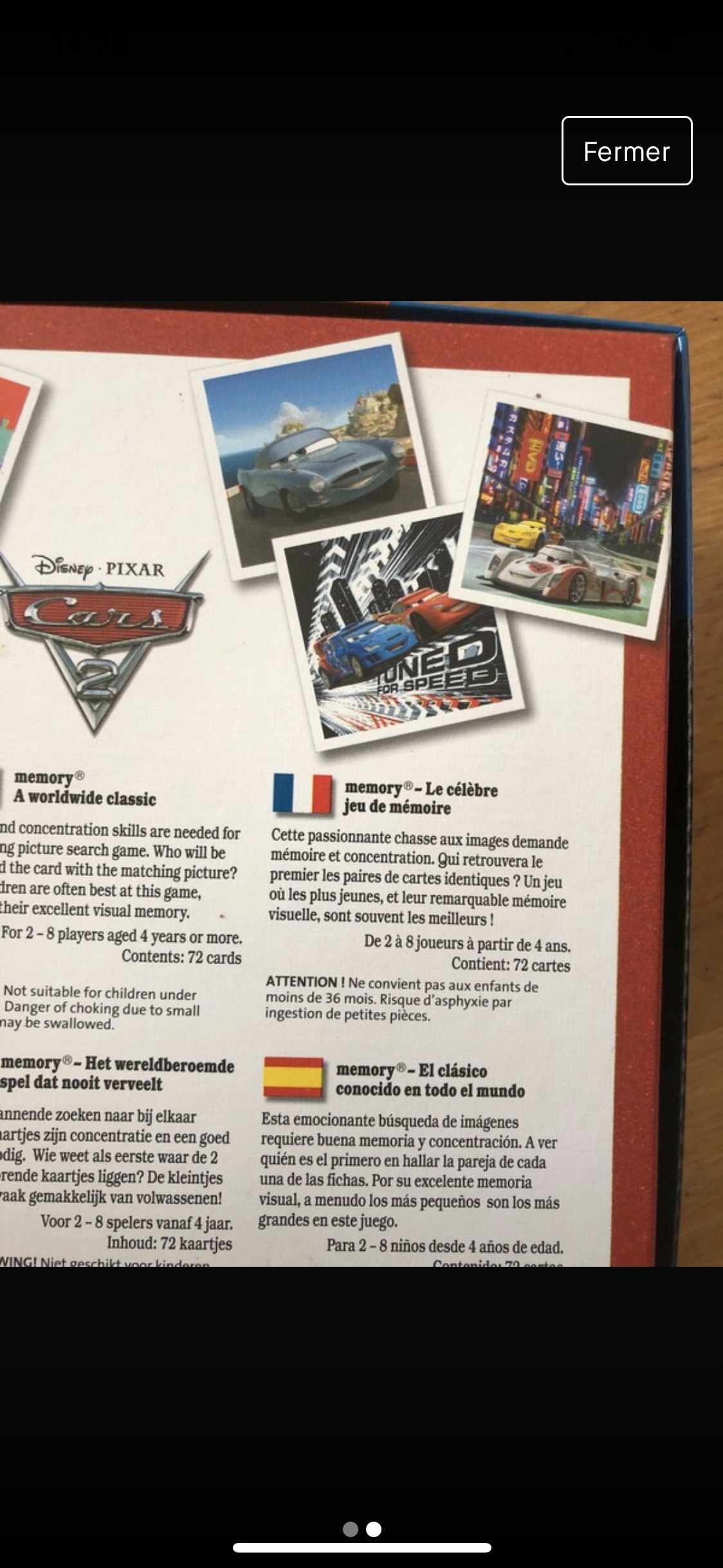 Jeu memory Cars - photo numéro 2
