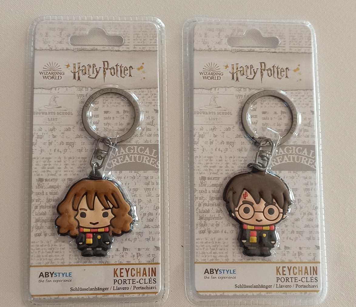 2 porte clef Harry Potter et Hermione Granger