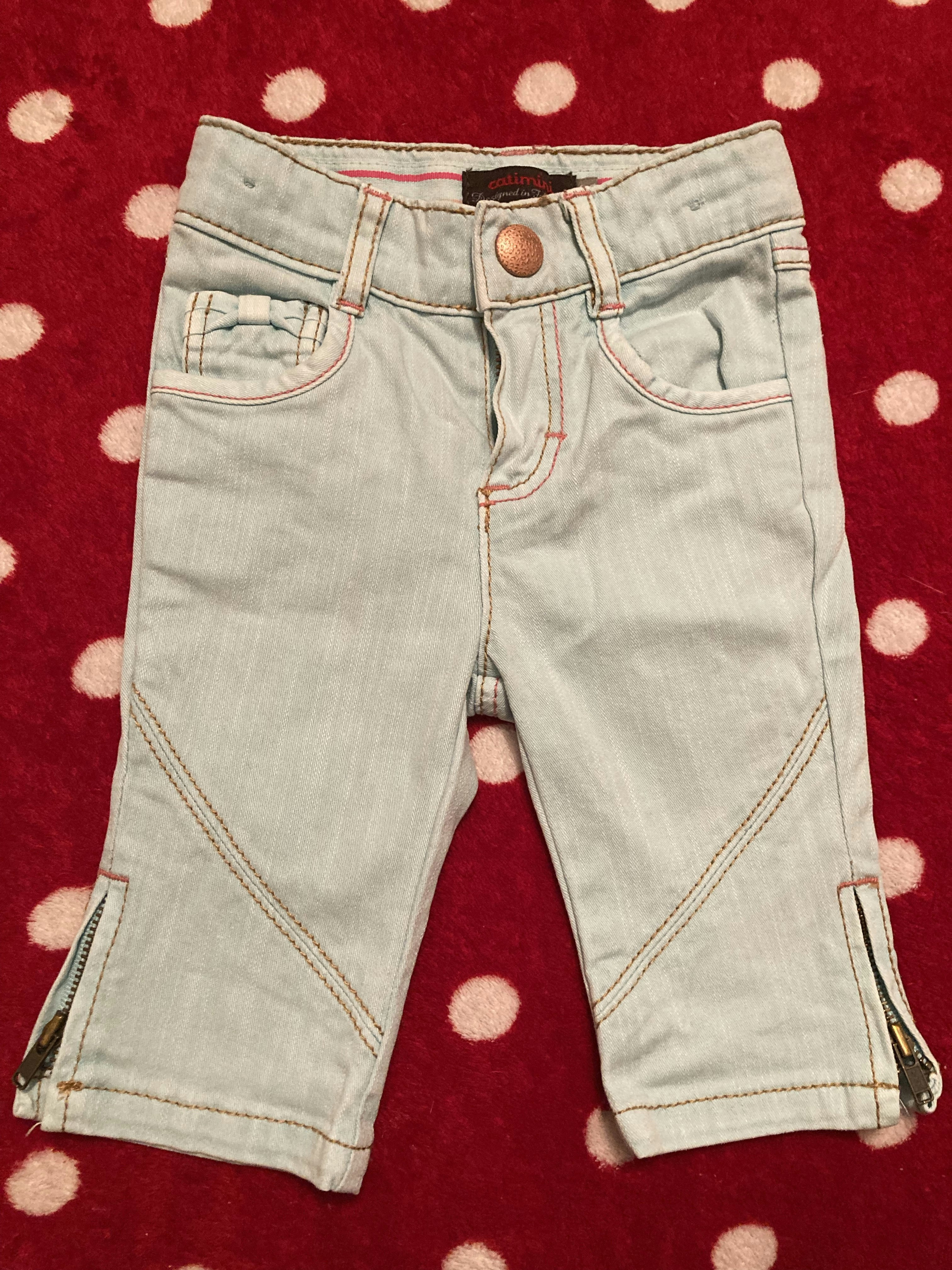 Pantalon bleu/vert 6 mois