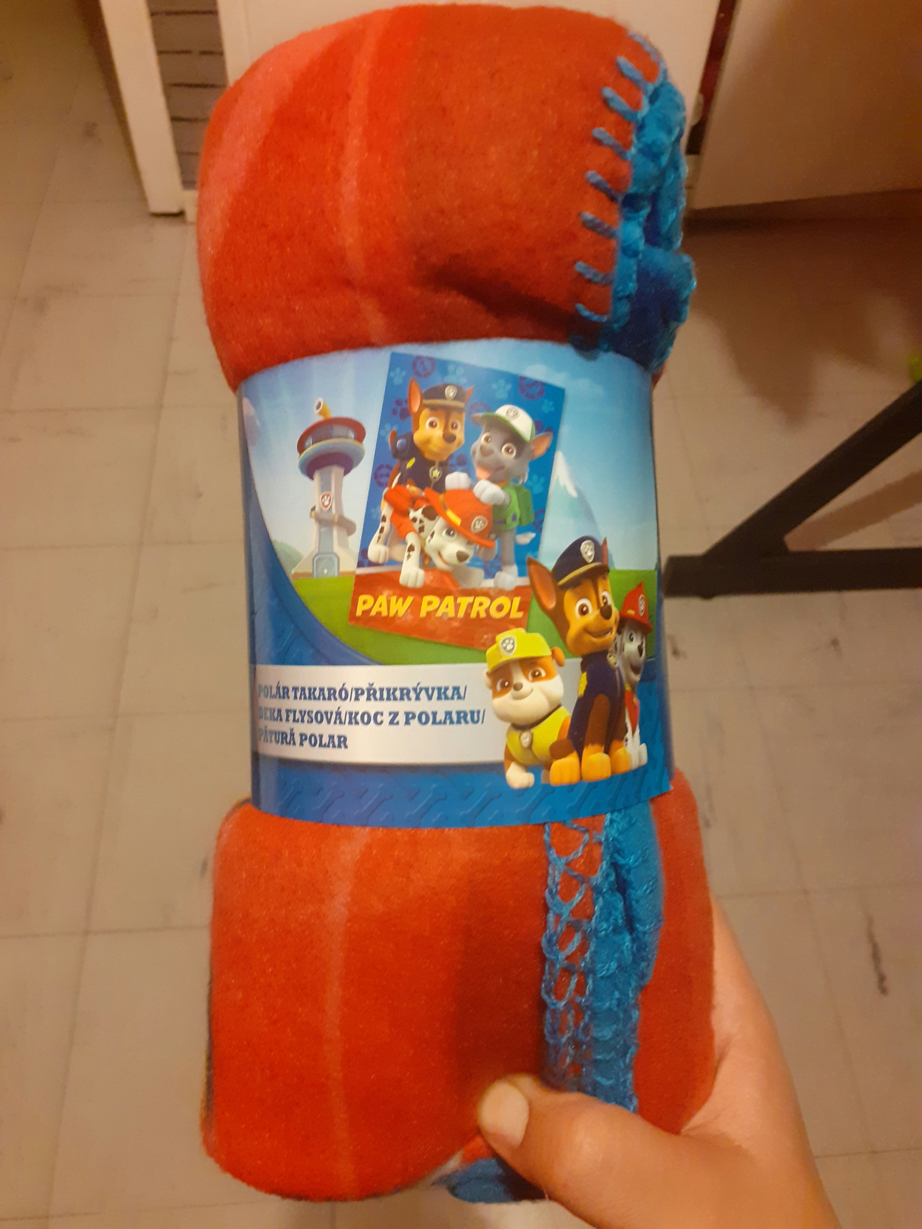 Plaid polaire paw patrol