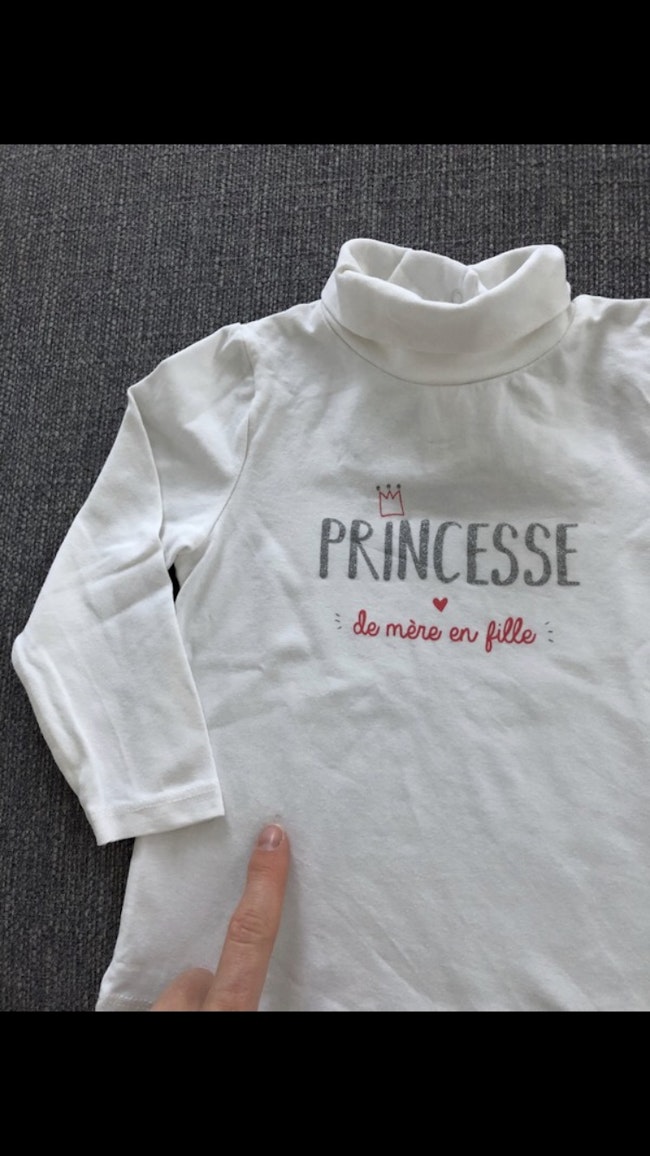 Top T Shirt Col Roule Sous Pull 18 Mois Tao Tape A L œil En Tres Bon Etat Beebs Achat Vente Bebe