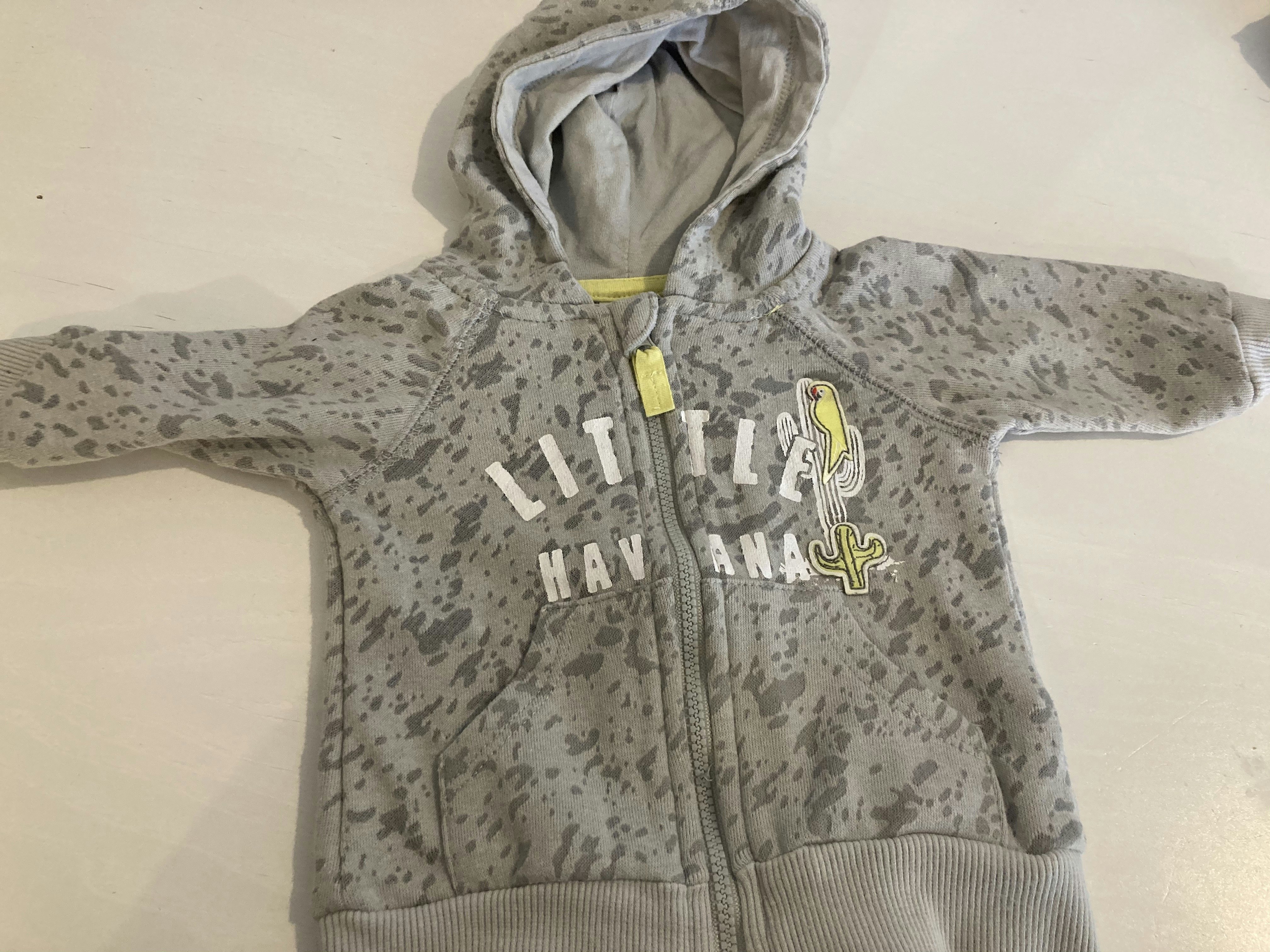 Gilet zip gris