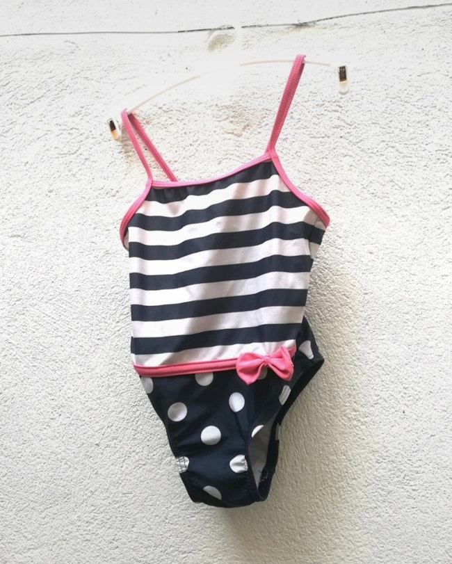 Maillot De Bain Fille Motif Marin Et Pois 3 Ans Kiabi Beebs Achat Vente Bebe Enfant